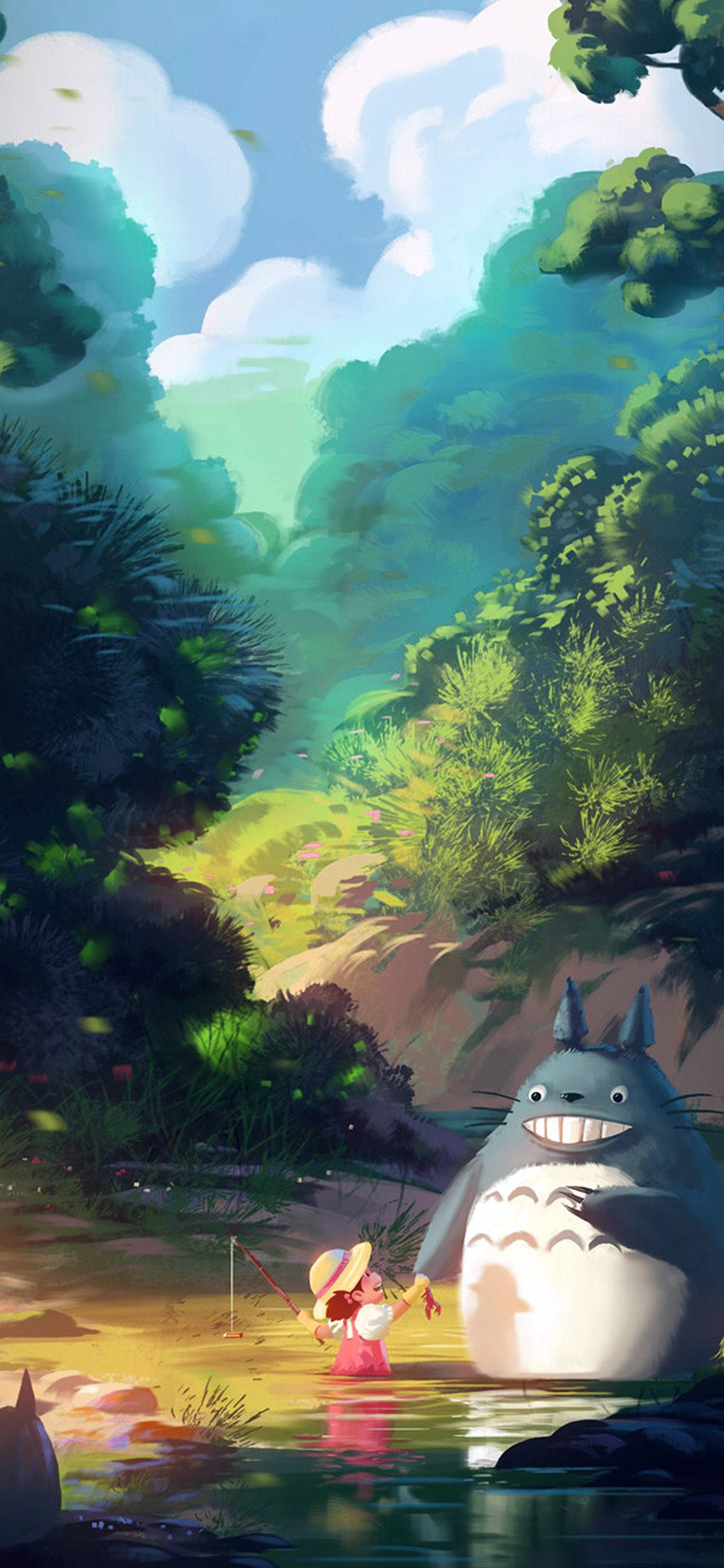 Mi Vecino Totoro de Studio Ghibli para iPhone Fondos de pantalla