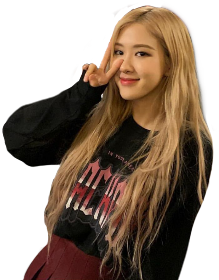 Miembro de Blackpink haciendo señal de paz Fondos de pantalla