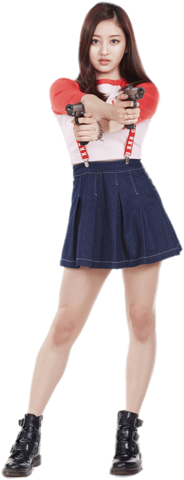 Miembro de Twice en pose de acción Fondos de pantalla
