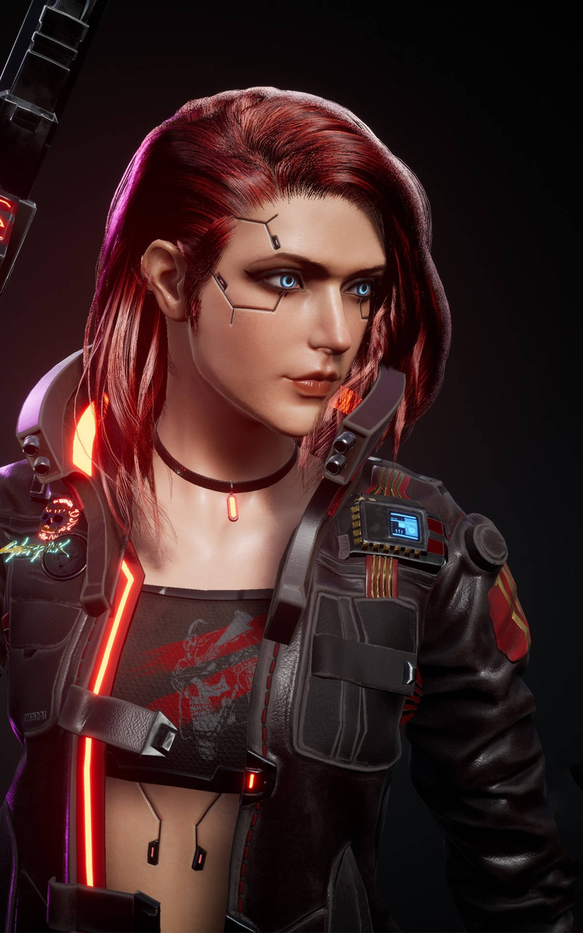 Miembro Femenino de Pandilla en Cyberpunk para Android Fondos de pantalla