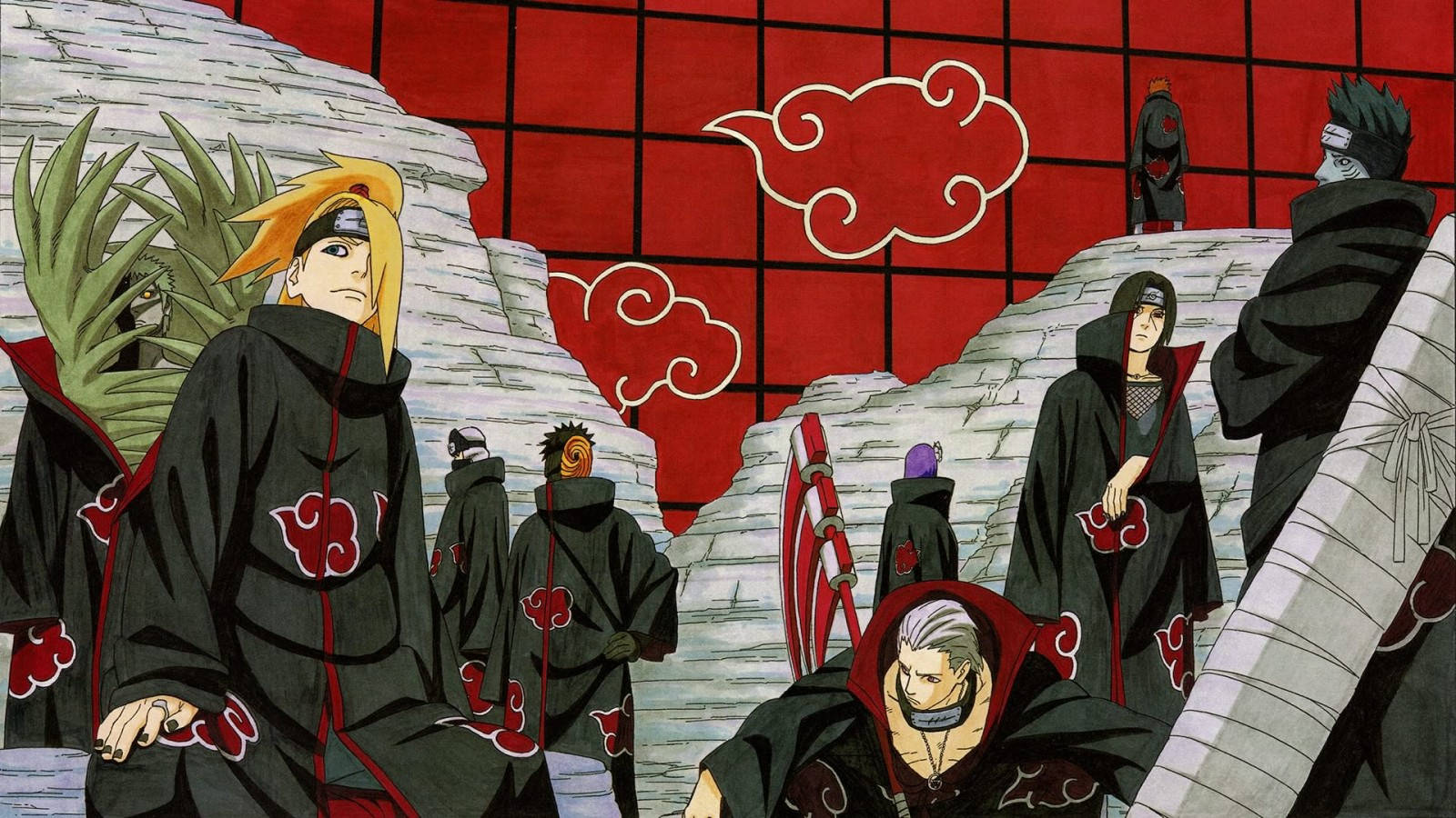 Miembros de Akatsuki Naruto Itachi Uchiha 4K Fondos de pantalla
