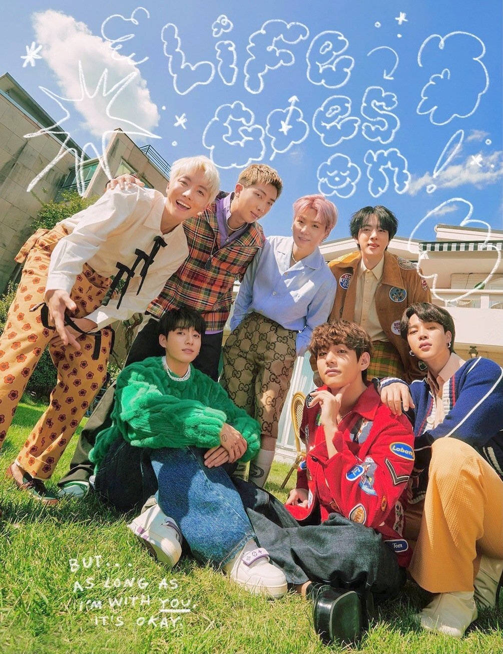 Miembros de BTS Life Goes On