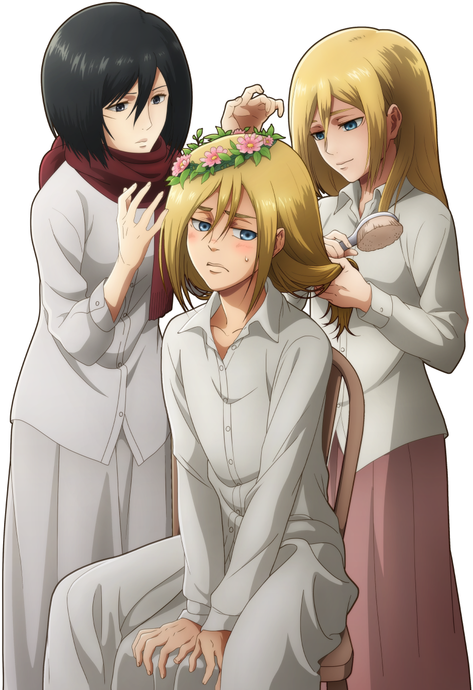 Mikasa y Amigas Sesión de Arreglo Fondos de pantalla