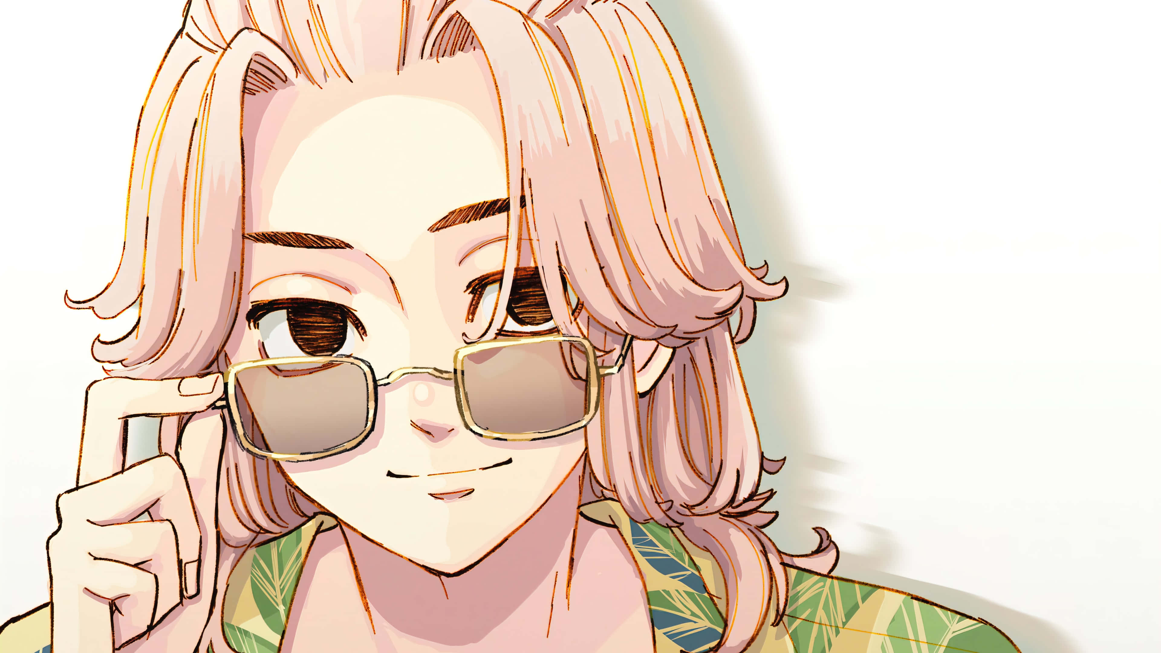 Mikey con lentes de sol fondo de perfil Tokyo Revengers Fondos de pantalla