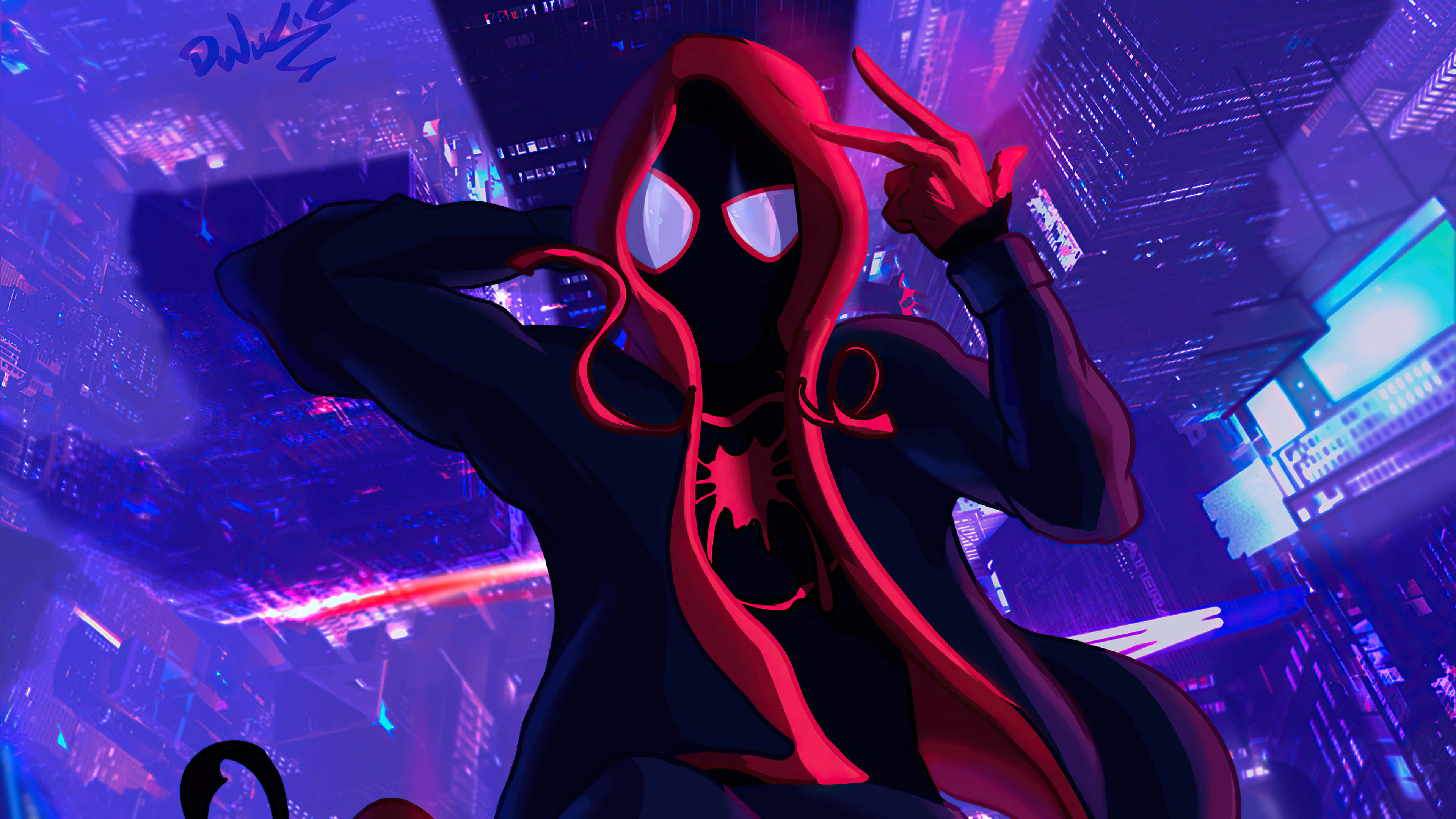 Miles Morales en Movimiento Fondos de pantalla