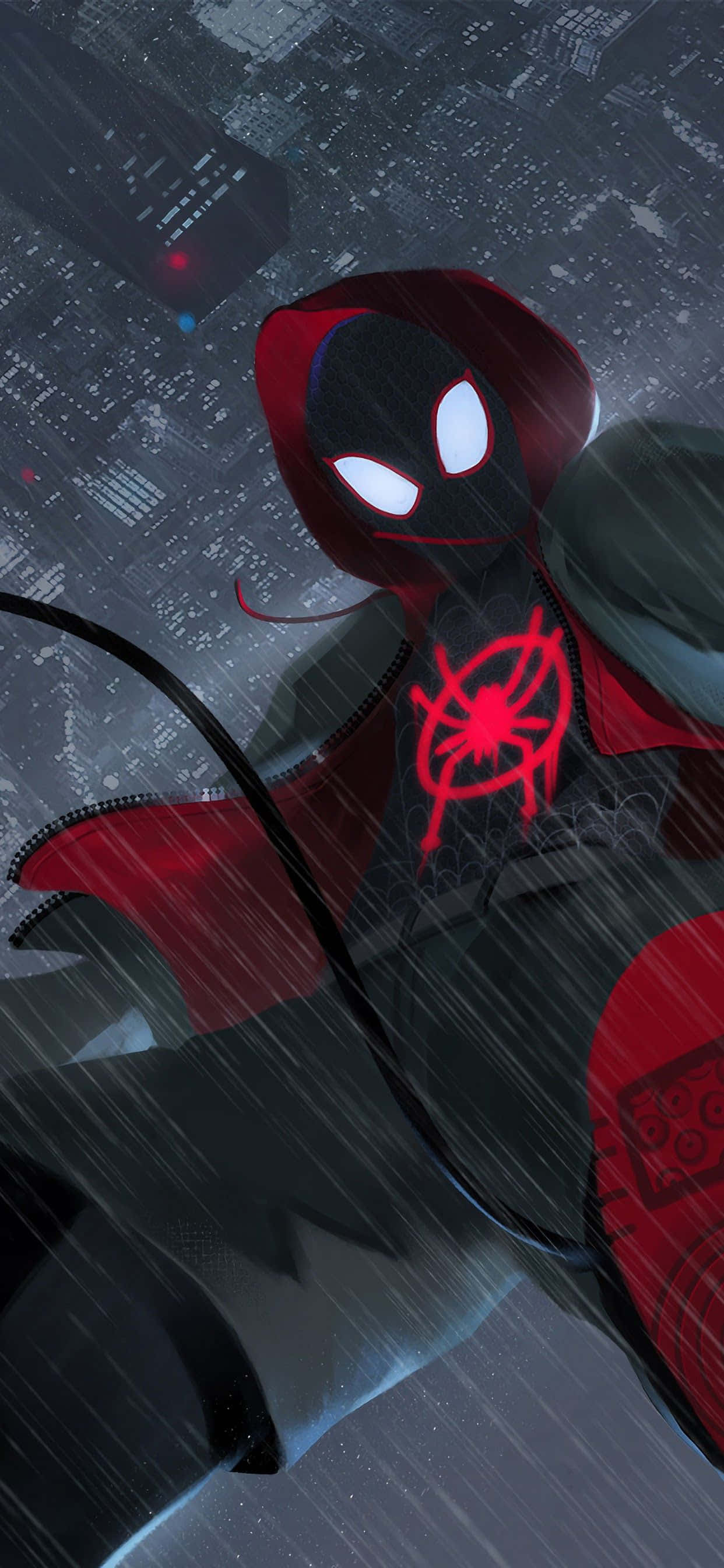 Miles Morales iPhone Tiro desde Abajo Fondos de pantalla
