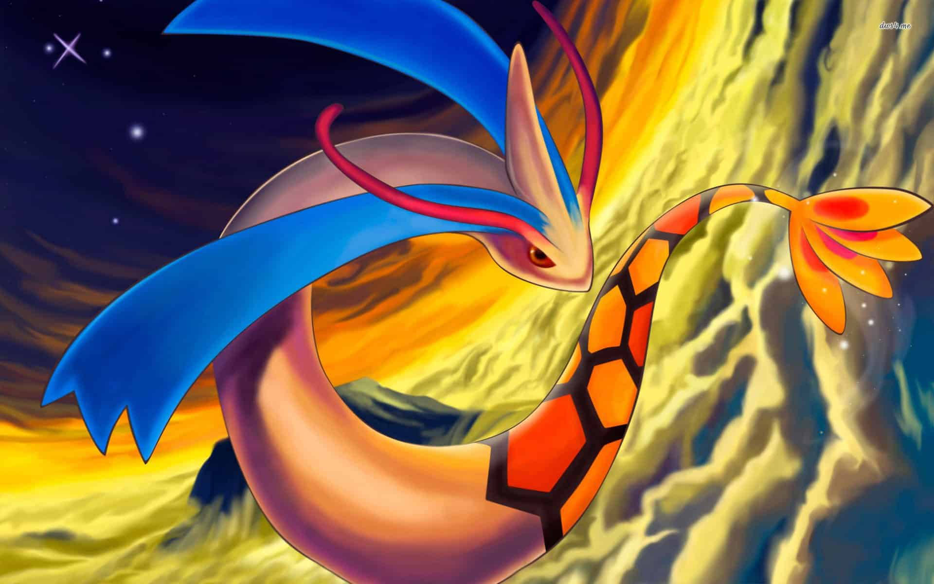 Milotic sobre las nubes Fondos de pantalla