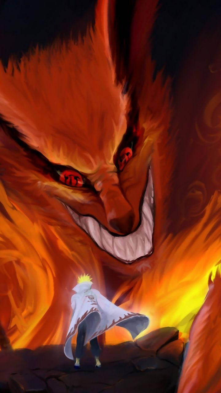 Minato y Kurama Naruto para Teléfono Fondos de pantalla