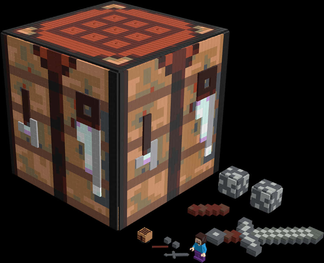 Minecraft: Mesa de artesanía y herramientas Fondos de pantalla