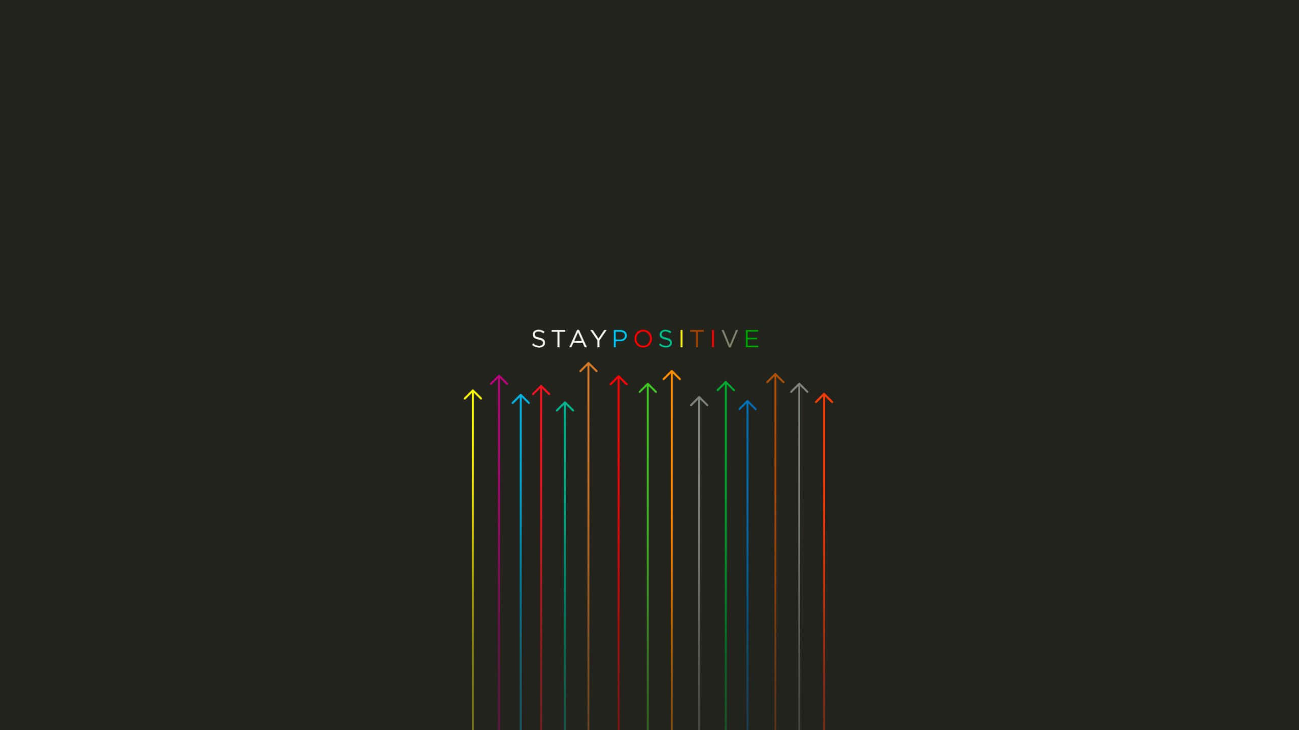 Minimalista Mantén una Actitud Positiva Aumenta Tu Confianza Fondos de pantalla