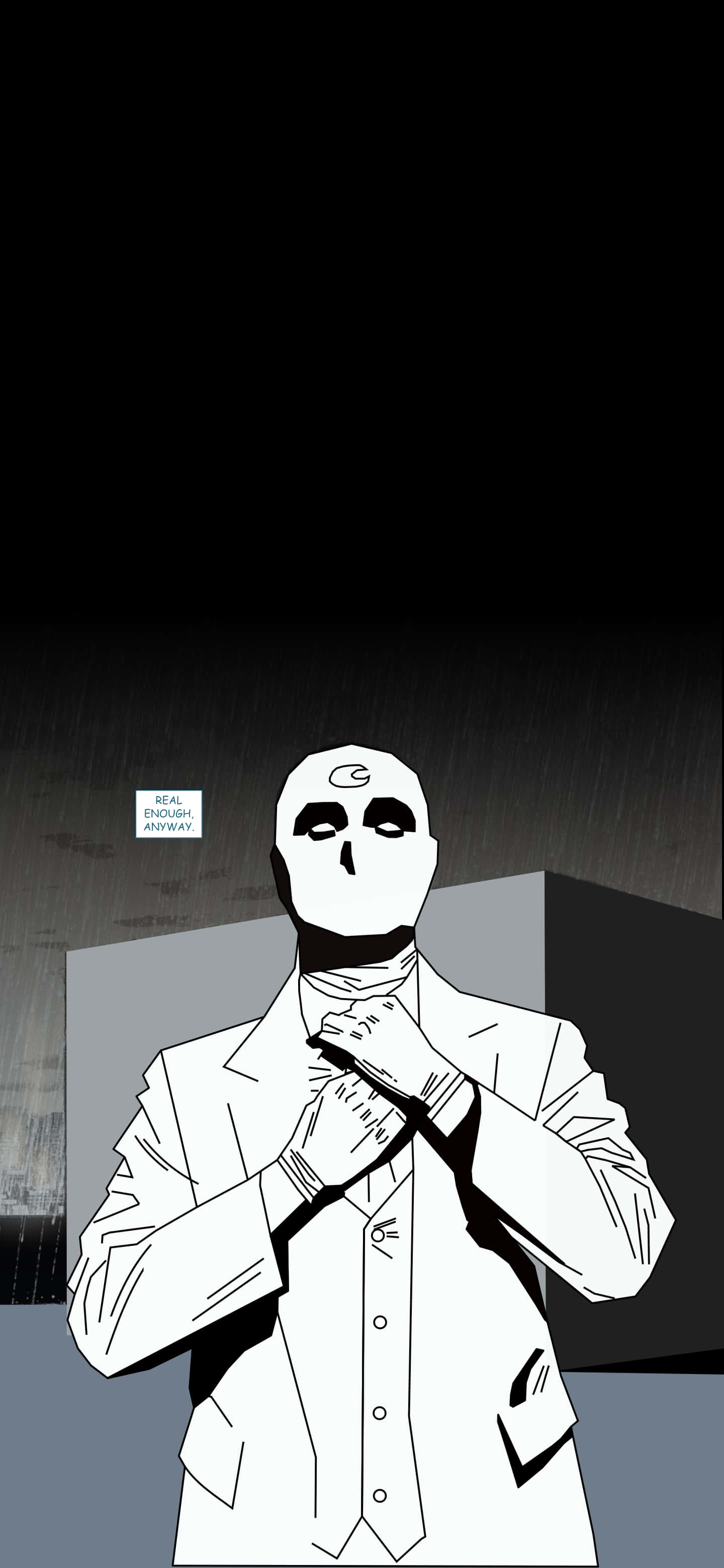 Minimalista Moon Knight de Marvel Fondos de pantalla