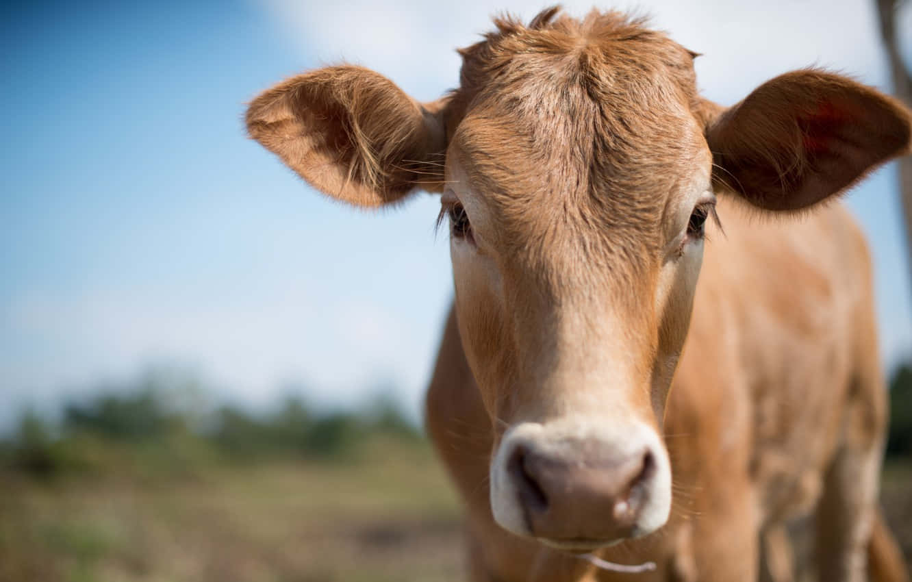 ¡Mira esta dulce y linda vaca! Fondos de pantalla