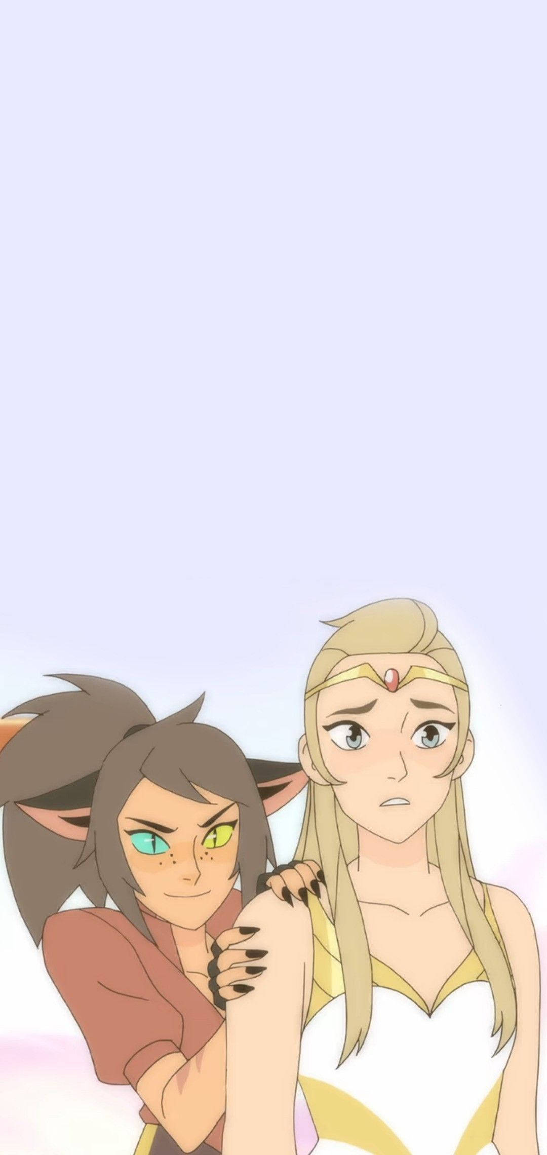 Mirada Cautivadora de Catradora - Una Amistad Conmovedora Fondos de pantalla