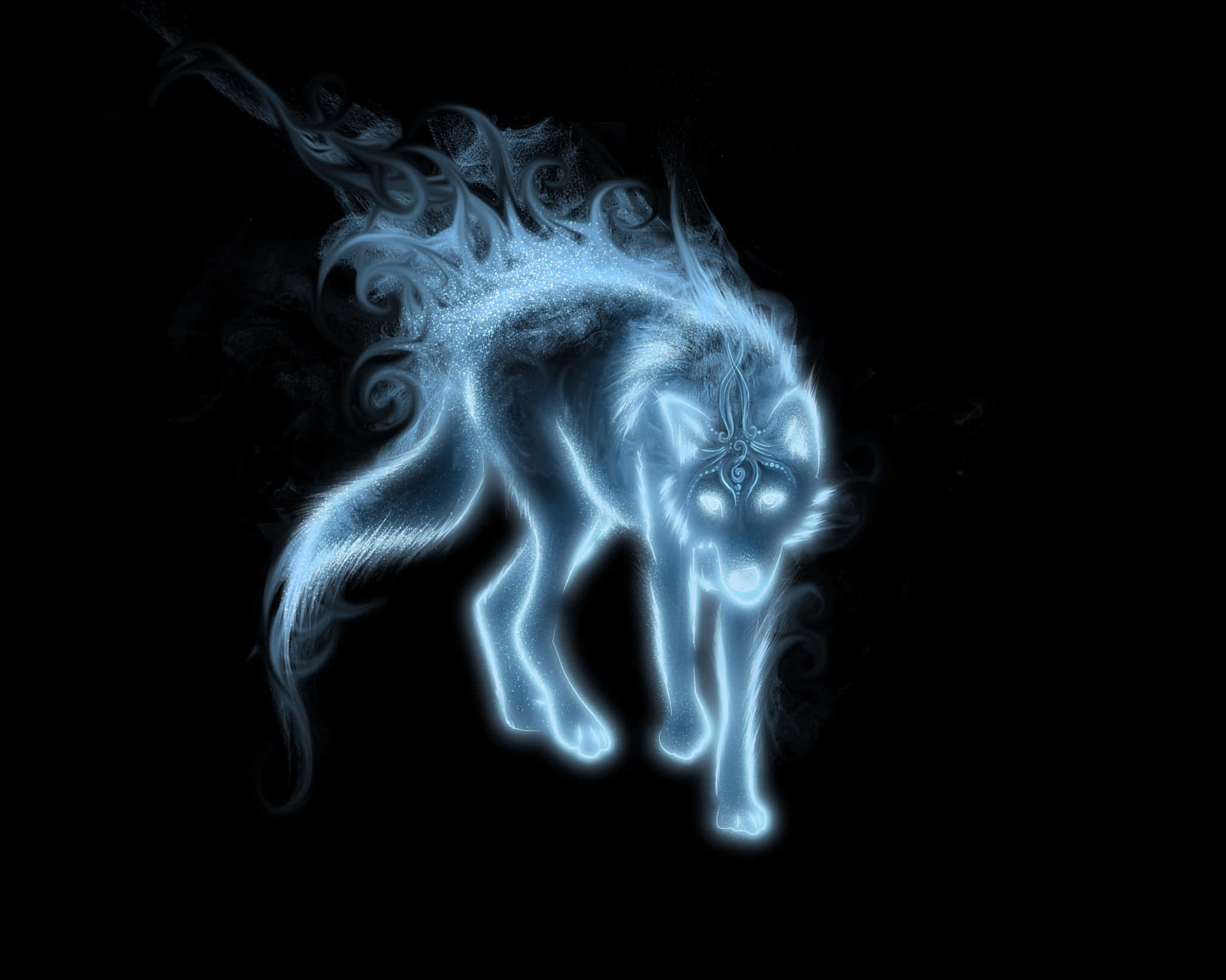 Mírame, me siento genial y libre, como un lobo en la naturaleza Fondos de pantalla