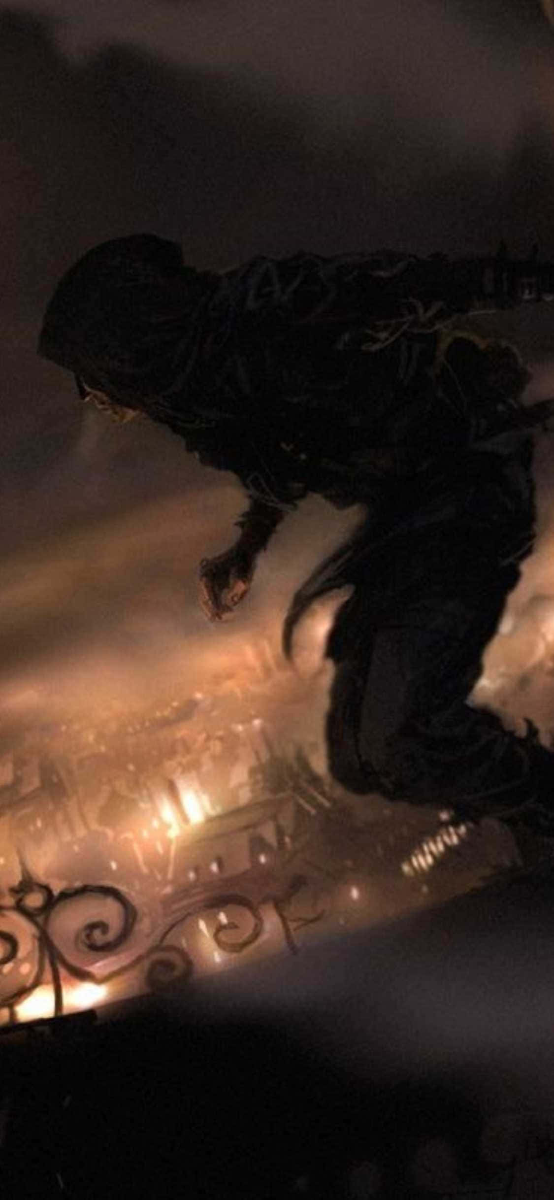 Misterioso ladrón de iPhone XS acechando en las sombras Fondos de pantalla