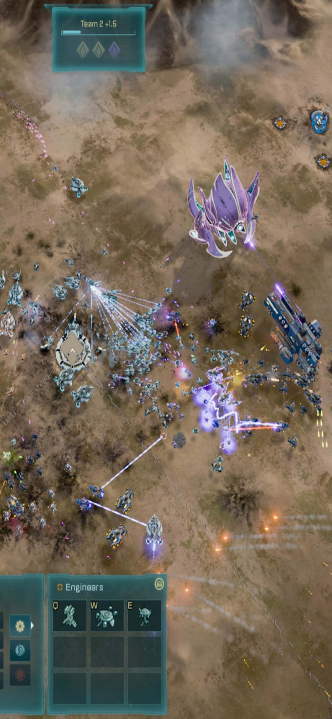 Misteriosos rayos de luz en el mundo de Ashes of the Singularity Fondos de pantalla