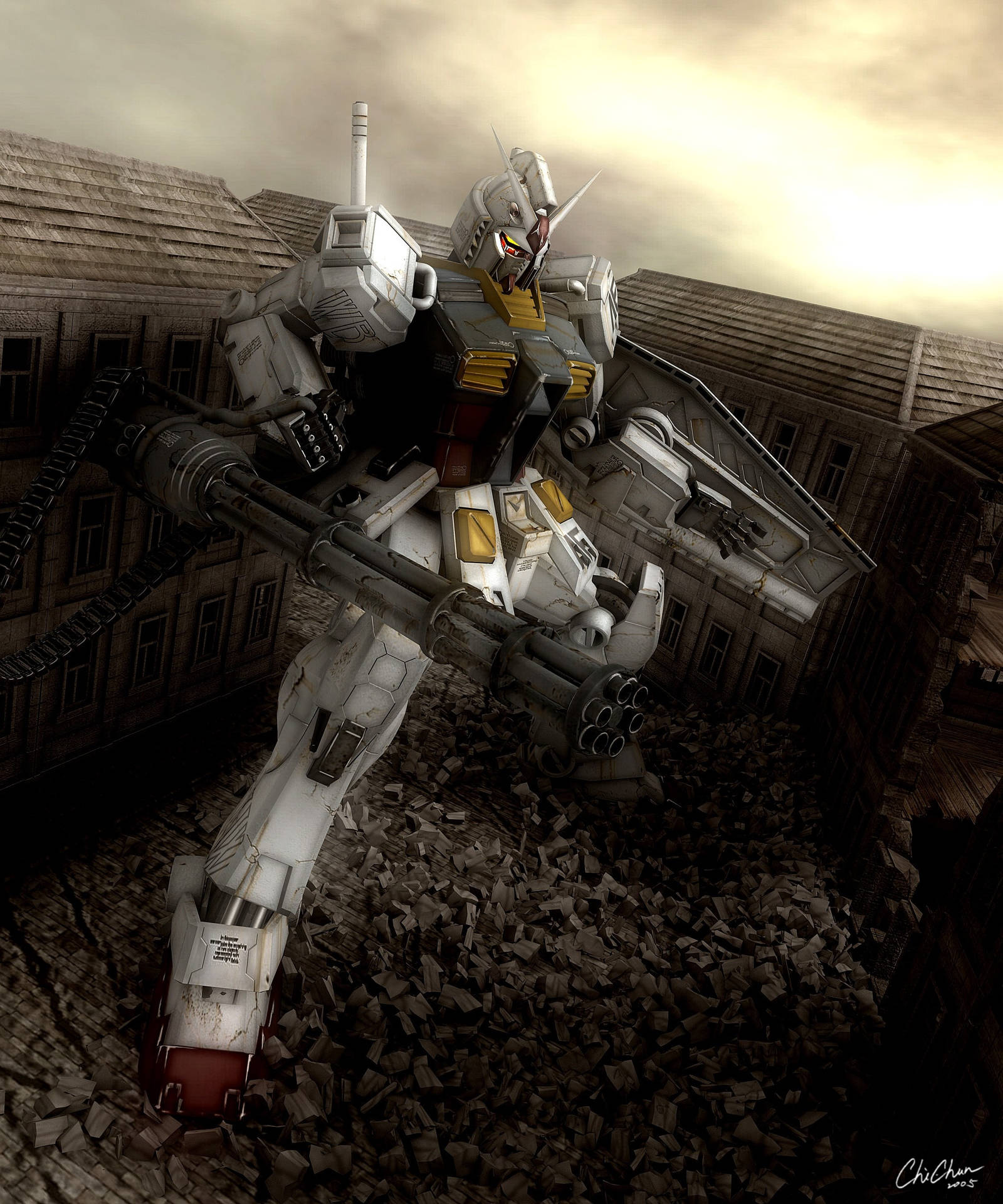 Mobile Suit Gundam de Apariencia Realista