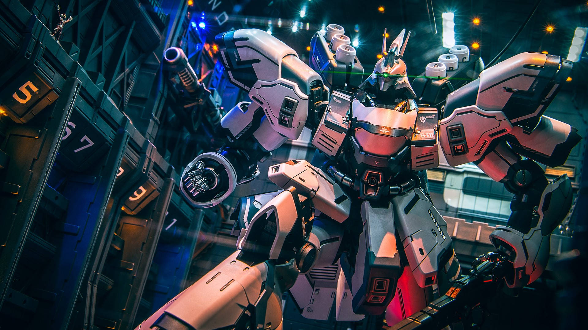 Mobile Suit Gundam Con Una Ametralladora