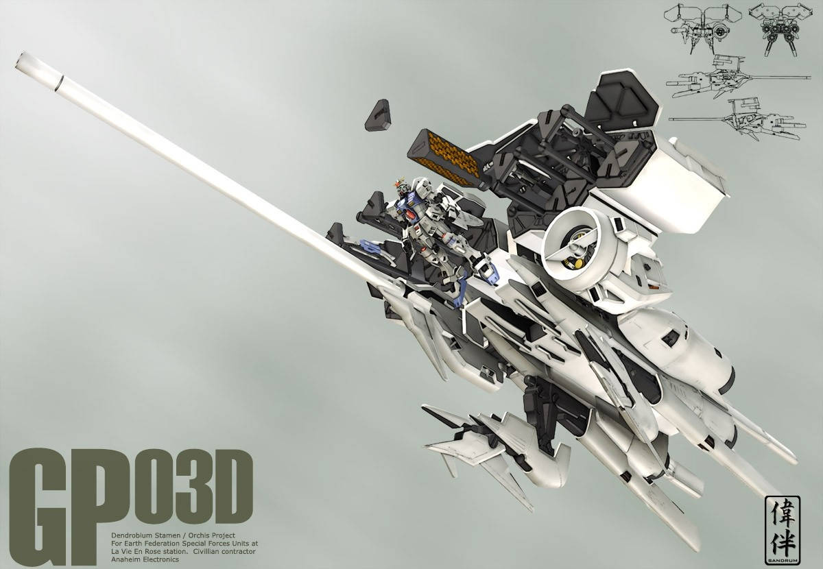 Mobile Suit Gundam Blanco GP03D Fondos de pantalla