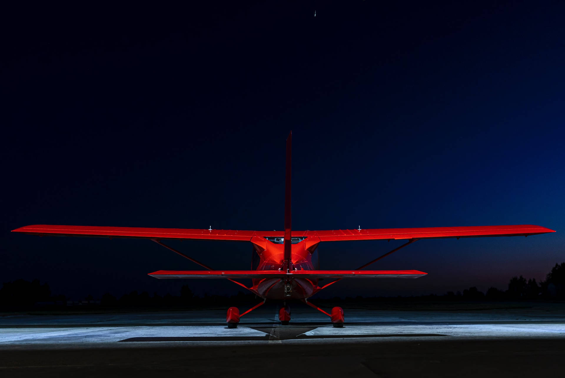 Modelo de avión biplano de aviación Fondos de pantalla