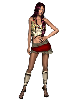 Modelo de moda renderizado en 3D Fondos de pantalla