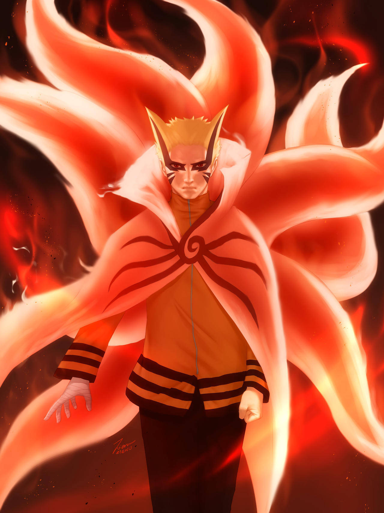 Modo Barión de Naruto: Colas de Fuego Fondos de pantalla