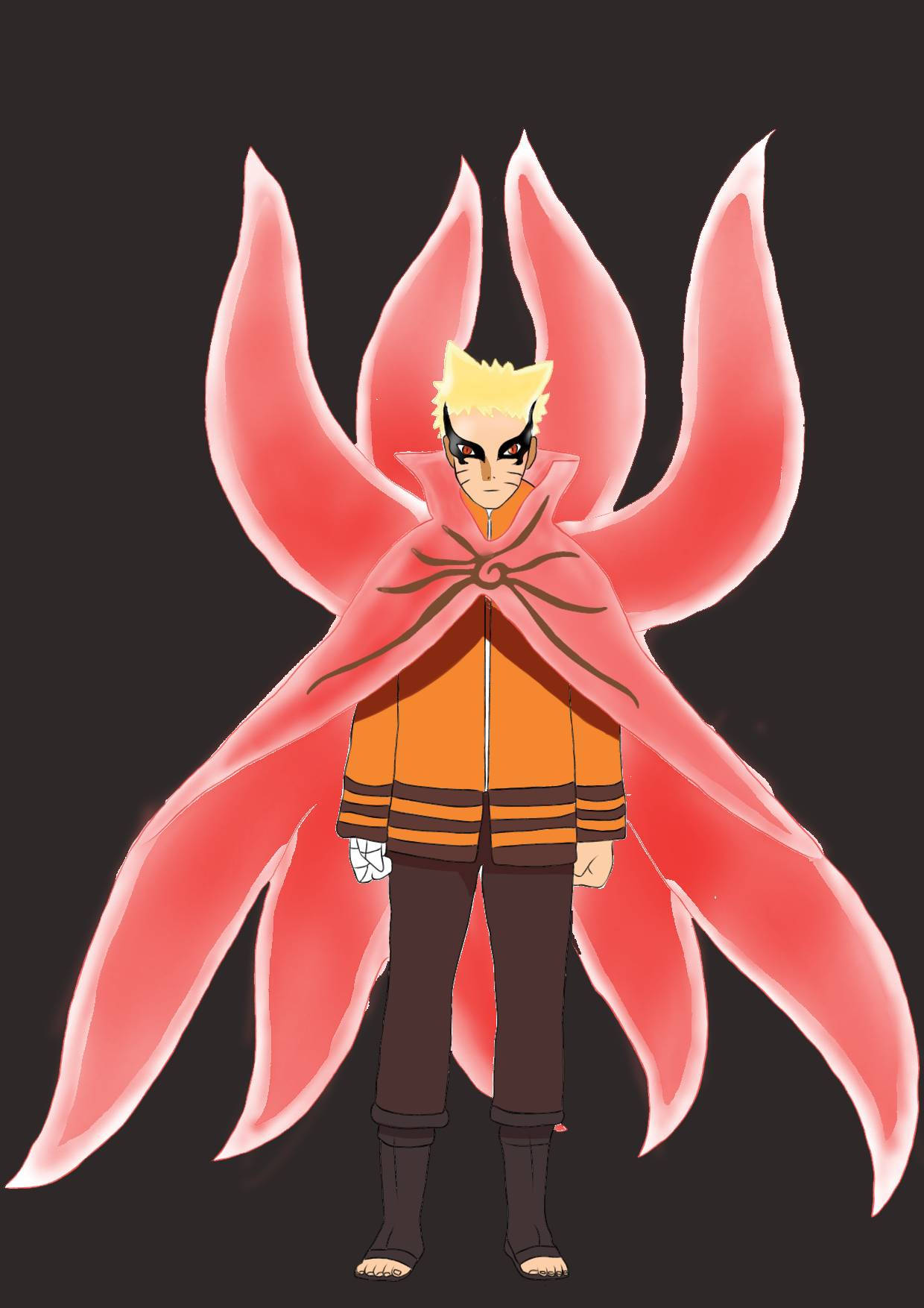 Modo Barión de Naruto con las Nueve Colas Fondos de pantalla