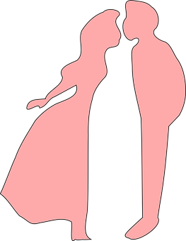 Momento de amor de pareja en silueta Fondos de pantalla