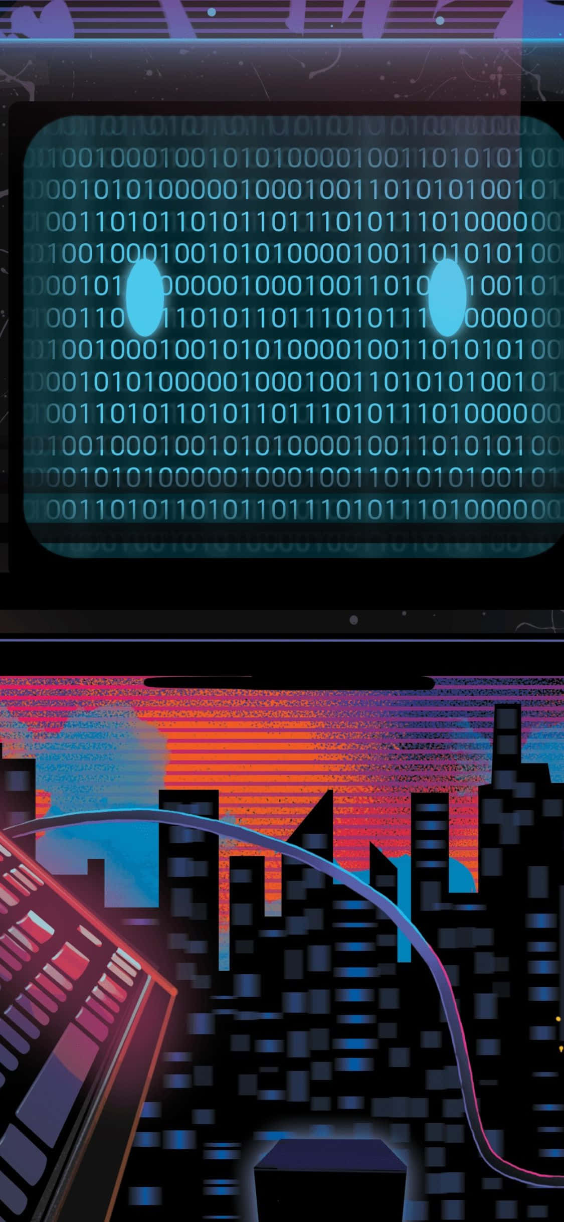 Monitor iPhone Xs bellamente diseñado con un fondo vibrante. Fondos de pantalla