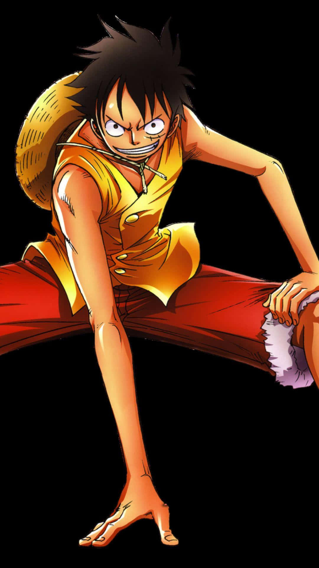 Monkey D. Luffy listo para zarpar en el Grand Line. Fondos de pantalla