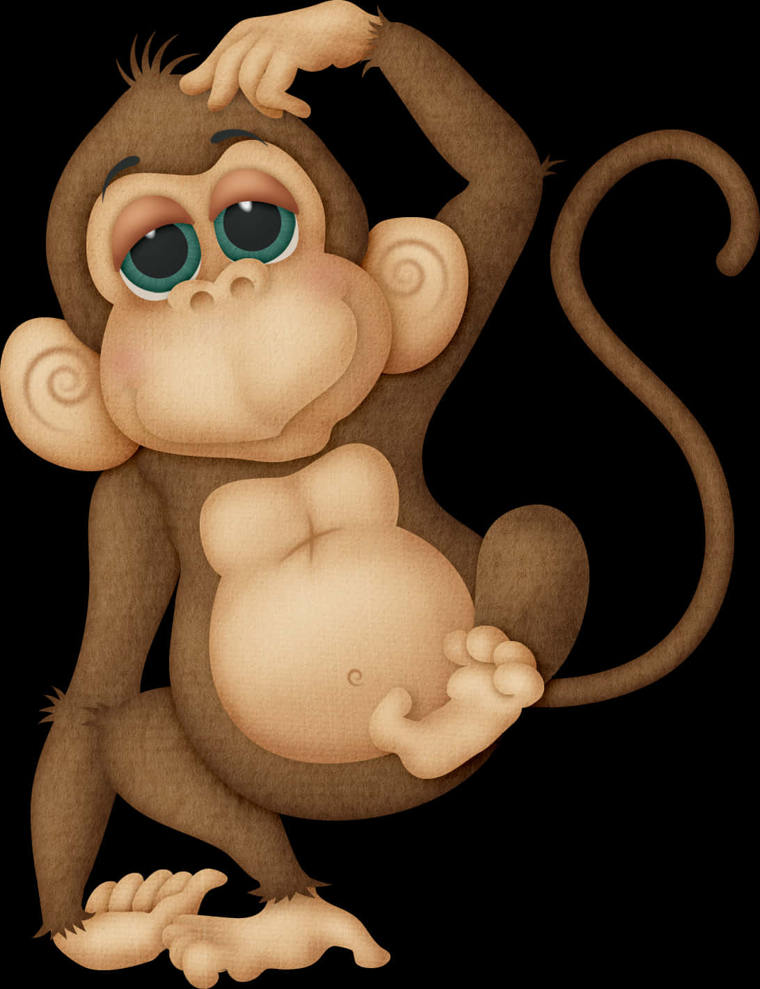 Mono curioso de caricatura Fondos de pantalla