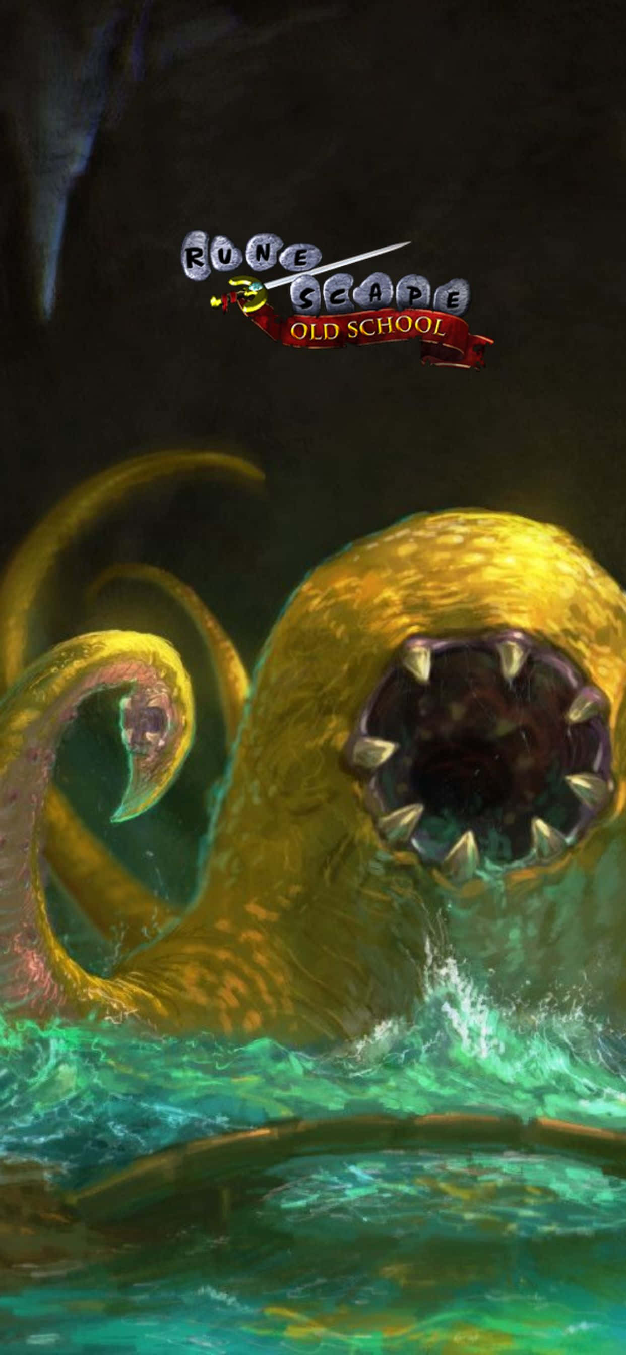 Monstruo Amarillo iPhone XS Max Runescape Oldschool Fondos de pantalla