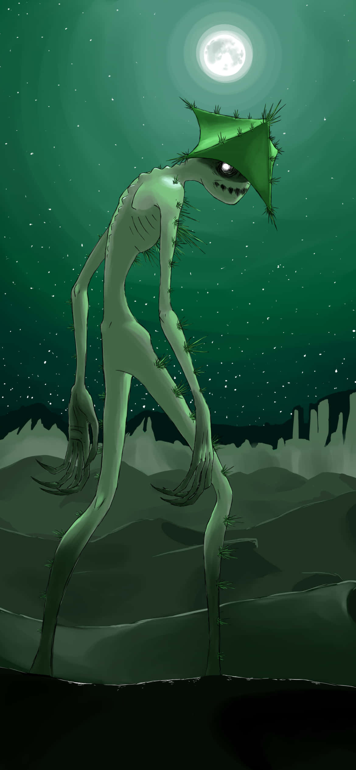 Monstruo Cacturne Aterrador Fondos de pantalla