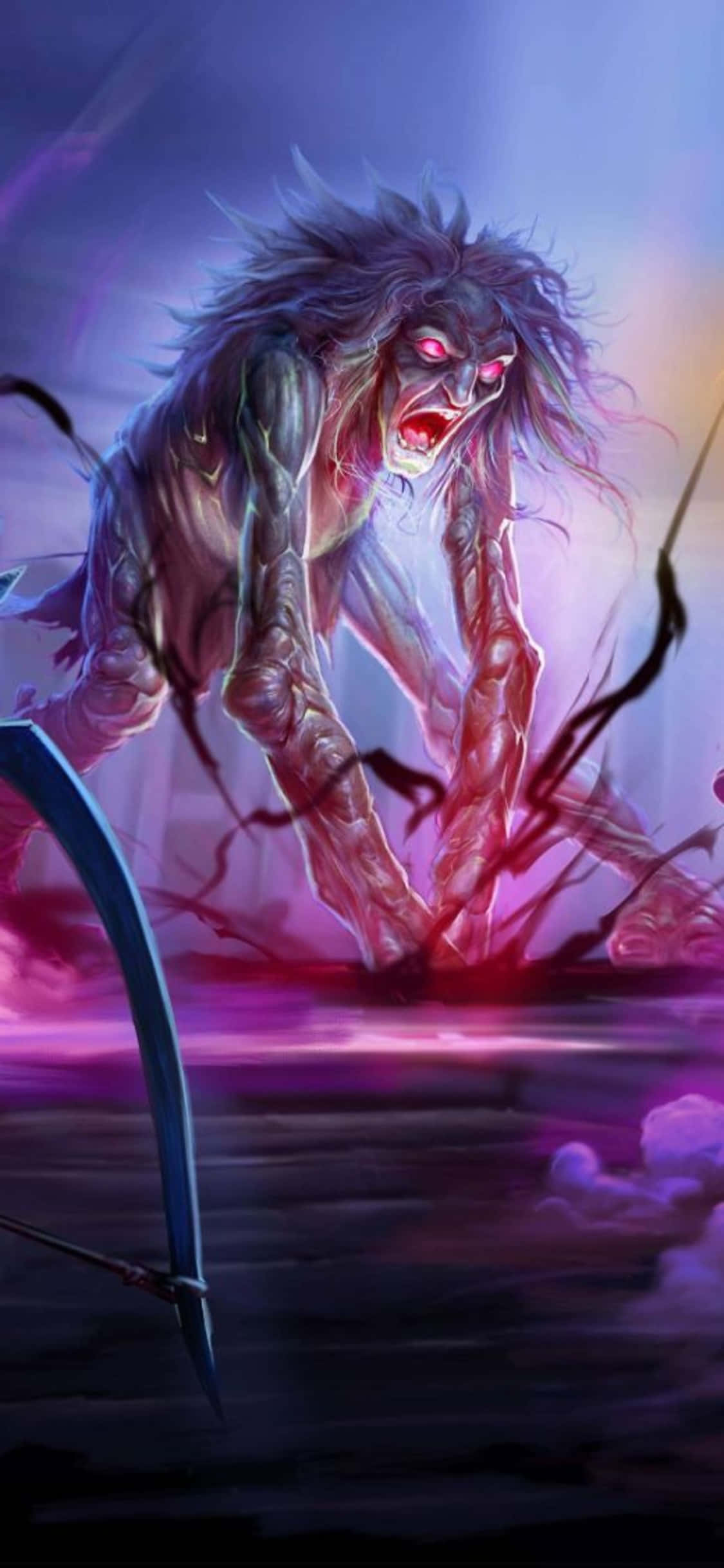 Monstruo en fondo Oldschool de Runescape para iPhone X Fondos de pantalla