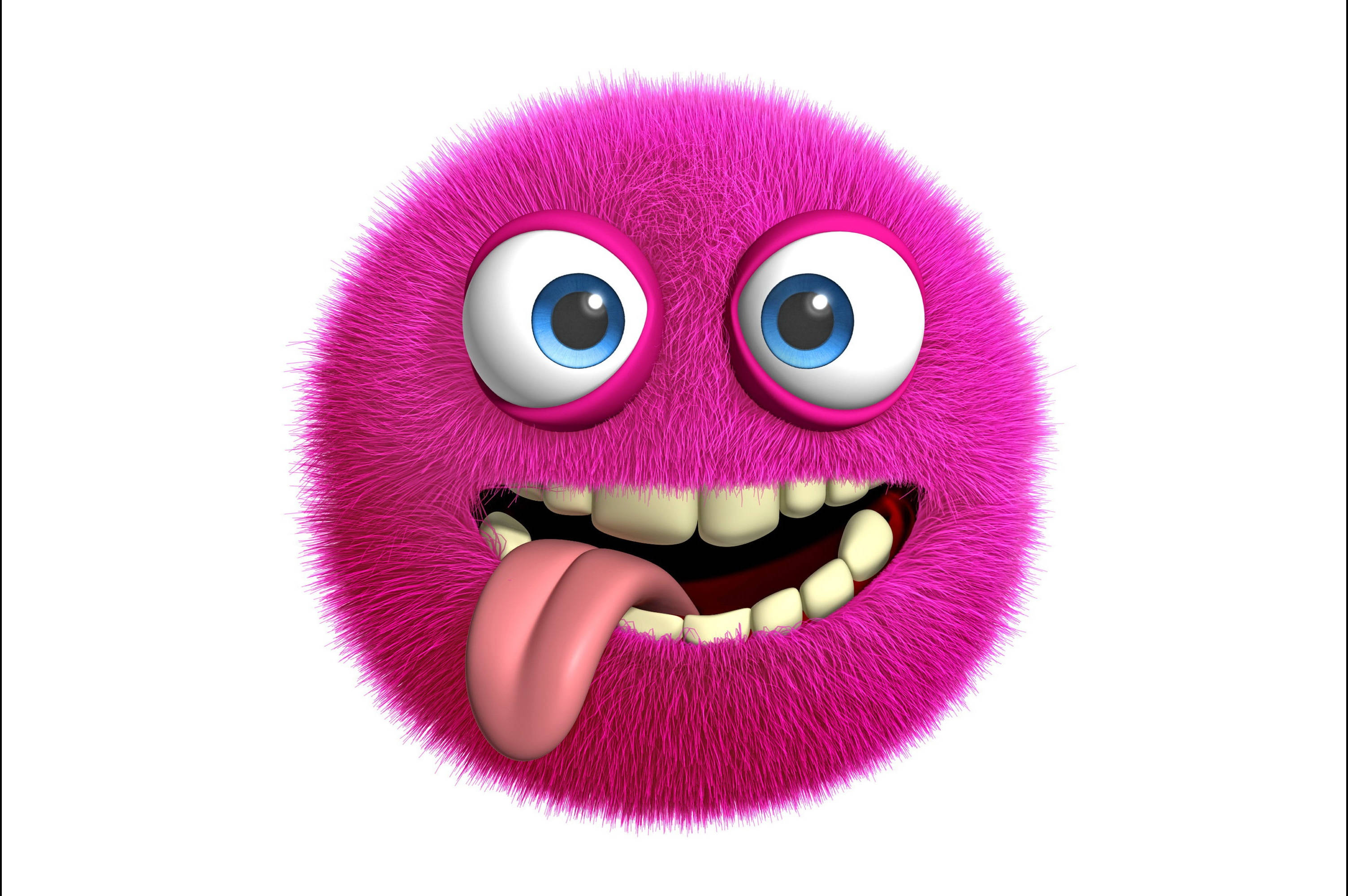 Monstruo Peludo Rosa y Lindo Fondos de pantalla