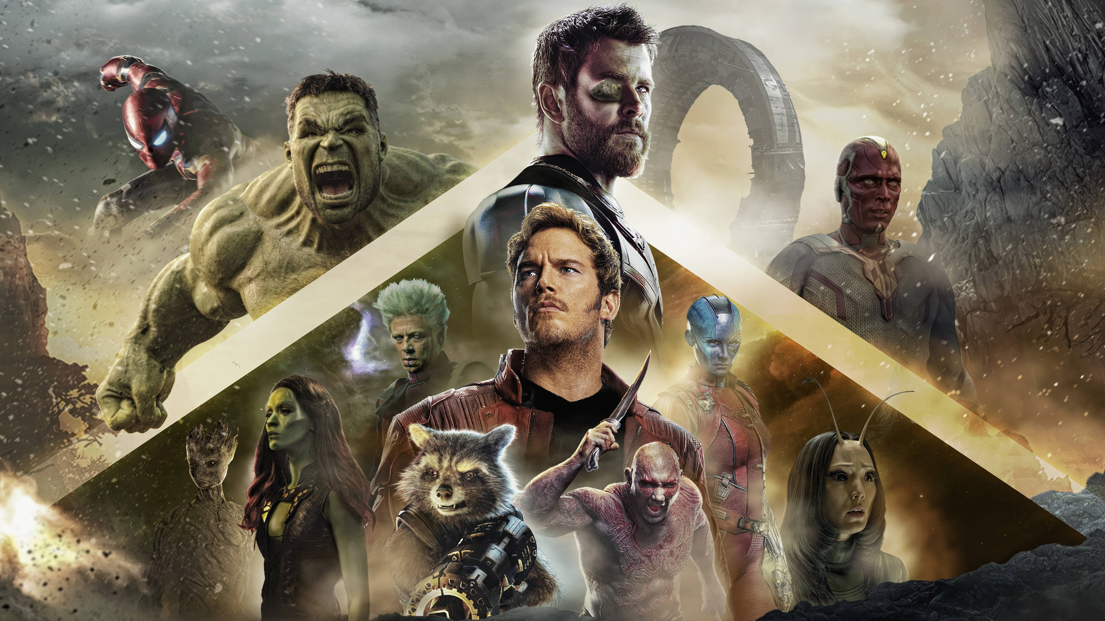 Montaje de Escritorio de Marvel 2 Fondos de pantalla