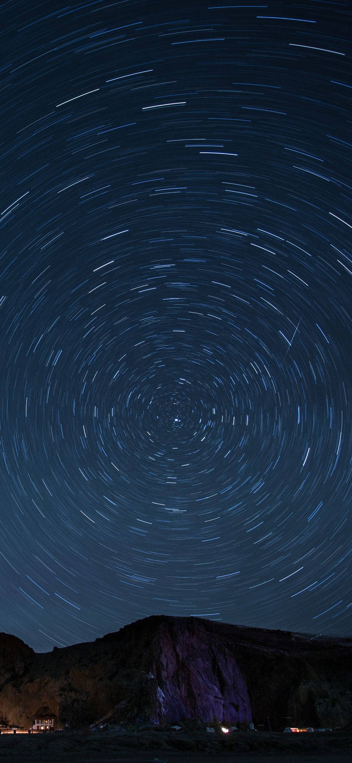 Montaña azul oscuro estético HD Fondos de pantalla