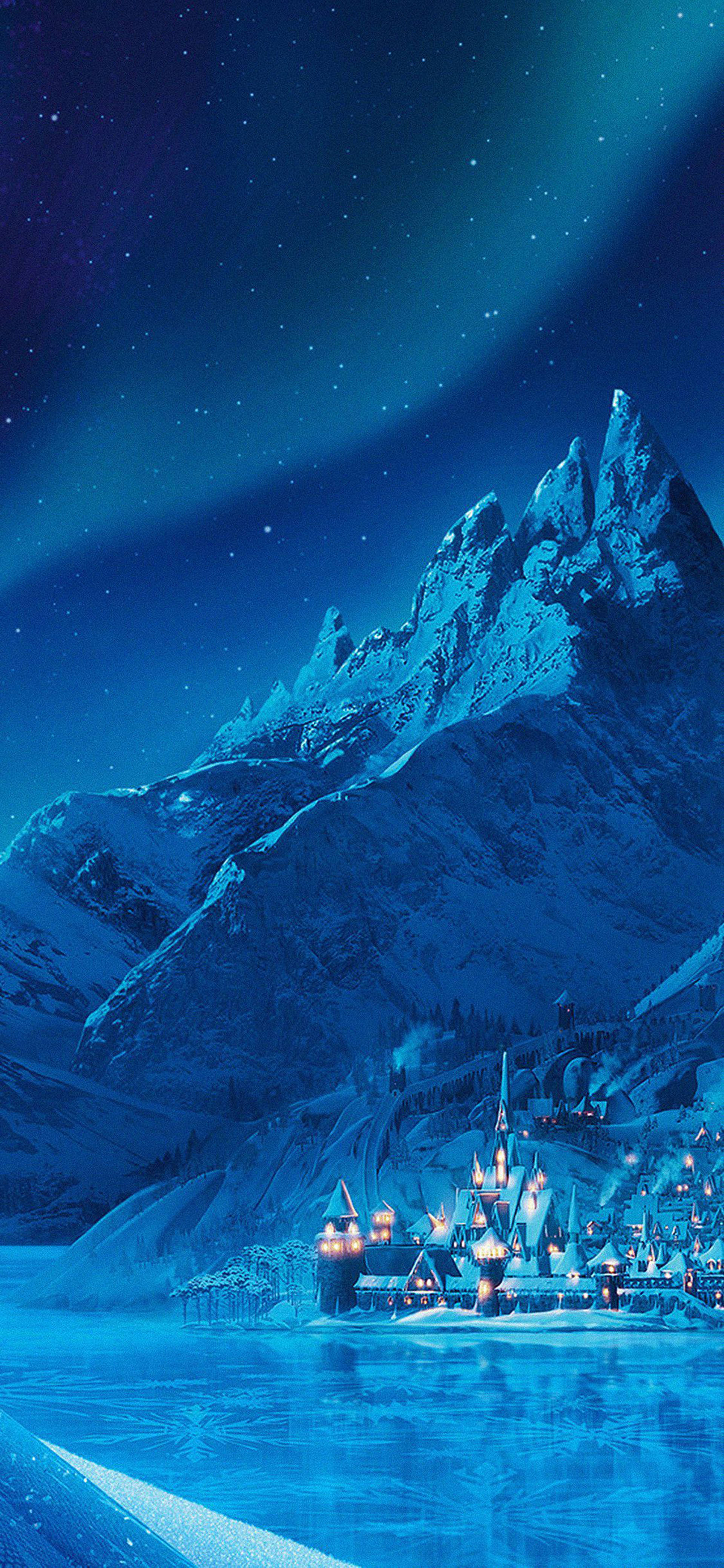 Montaña del Castillo Congelado de Arendelle Fondos de pantalla