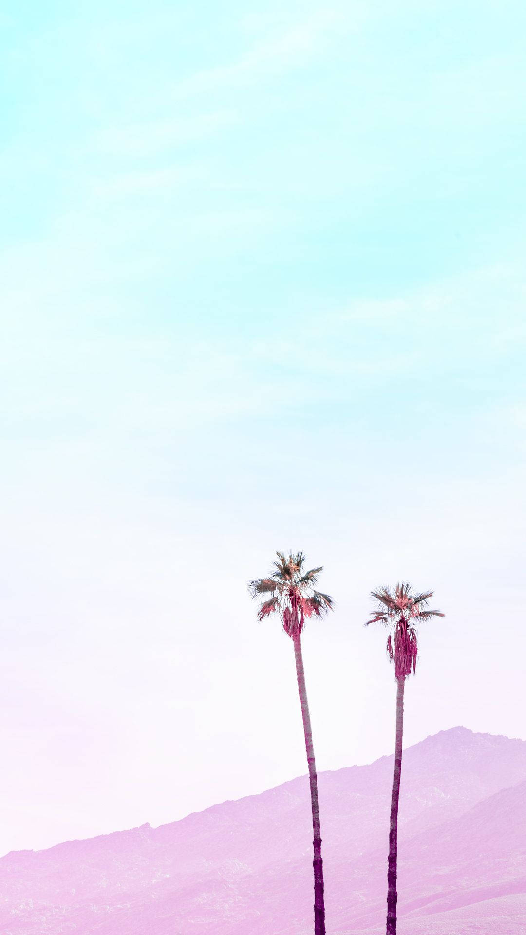 Montaña Púrpura Pastel para iPhone Fondos de pantalla