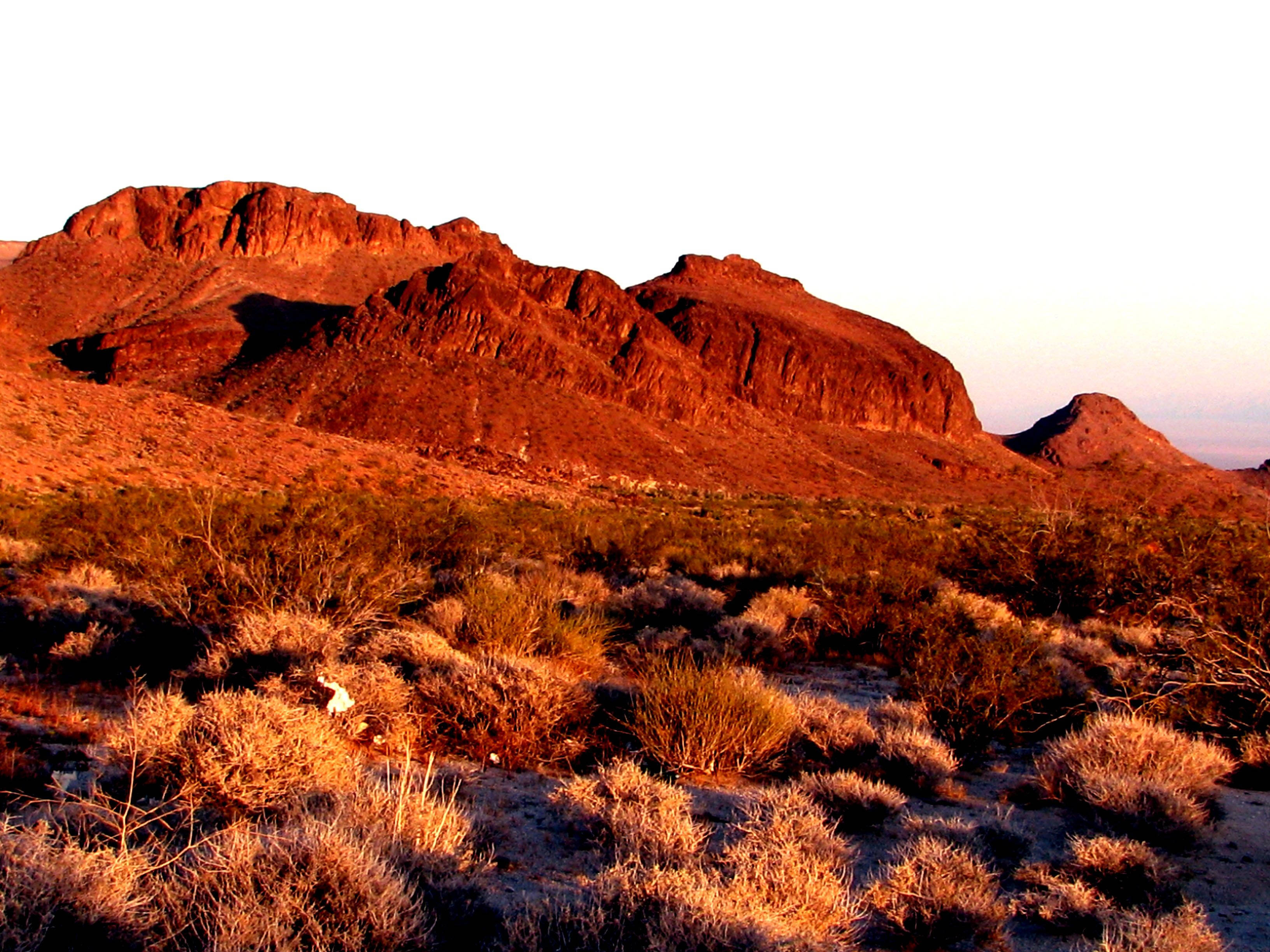 Montaña Roja en el Desierto Fondos de pantalla