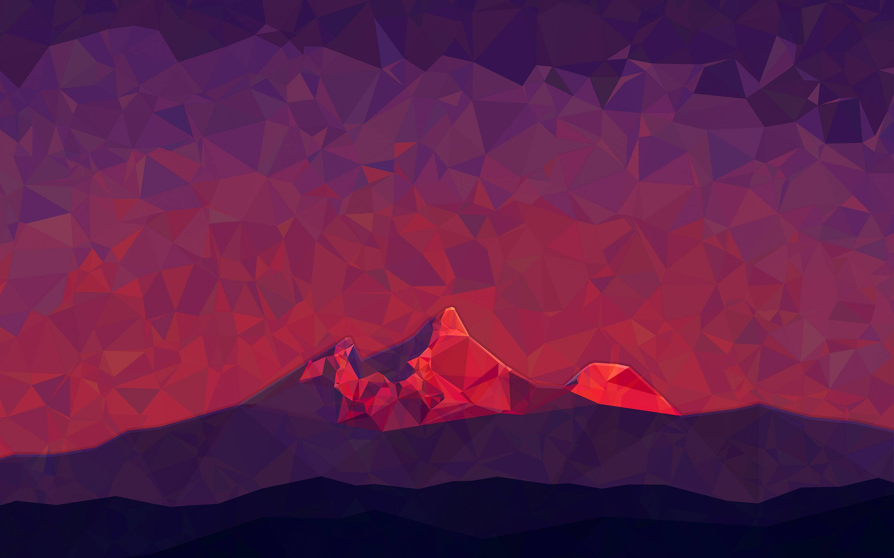 Montaña Rojo Púrpura Fondos de pantalla