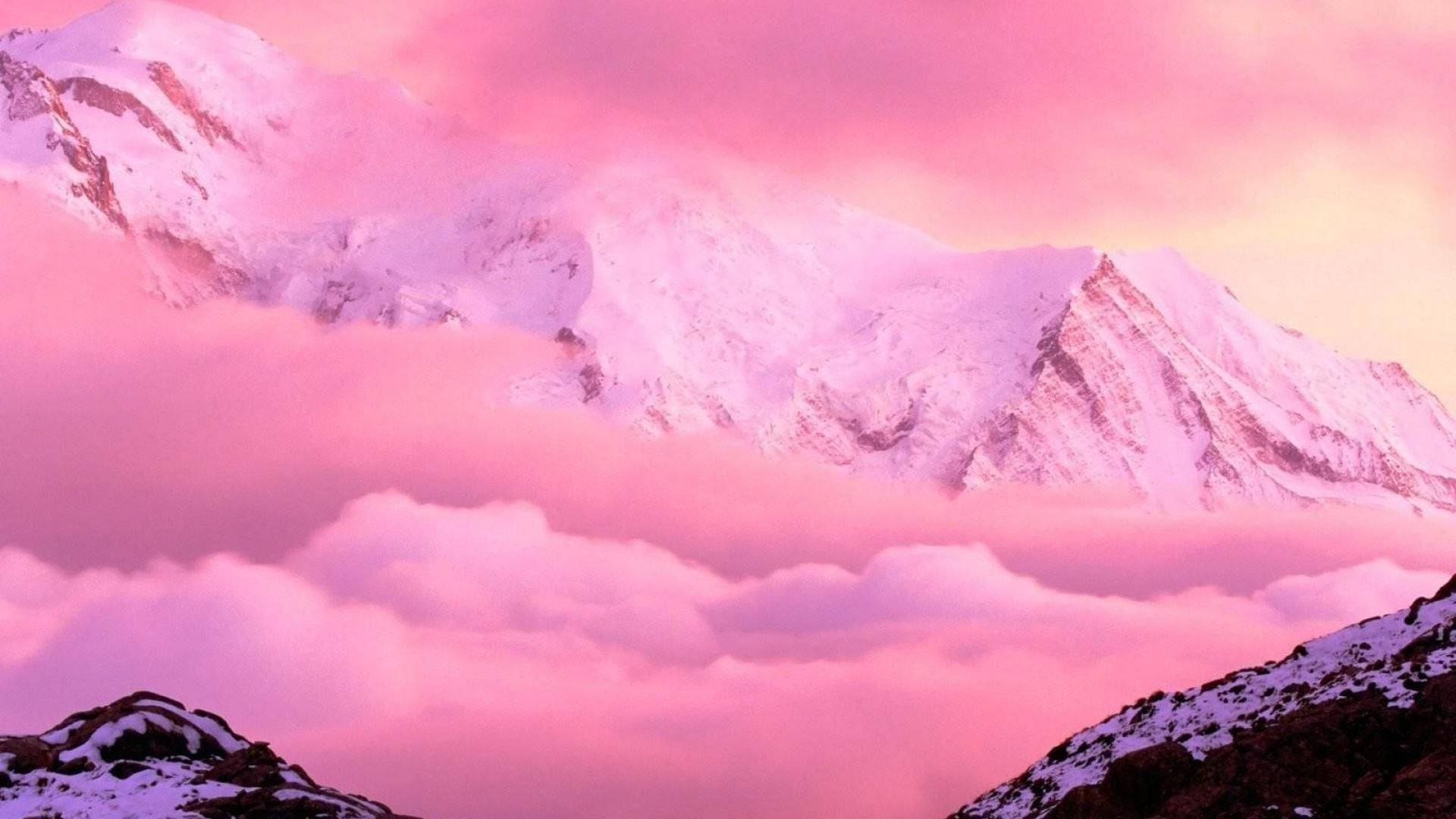 Montaña Rosa Estética Fondos de pantalla