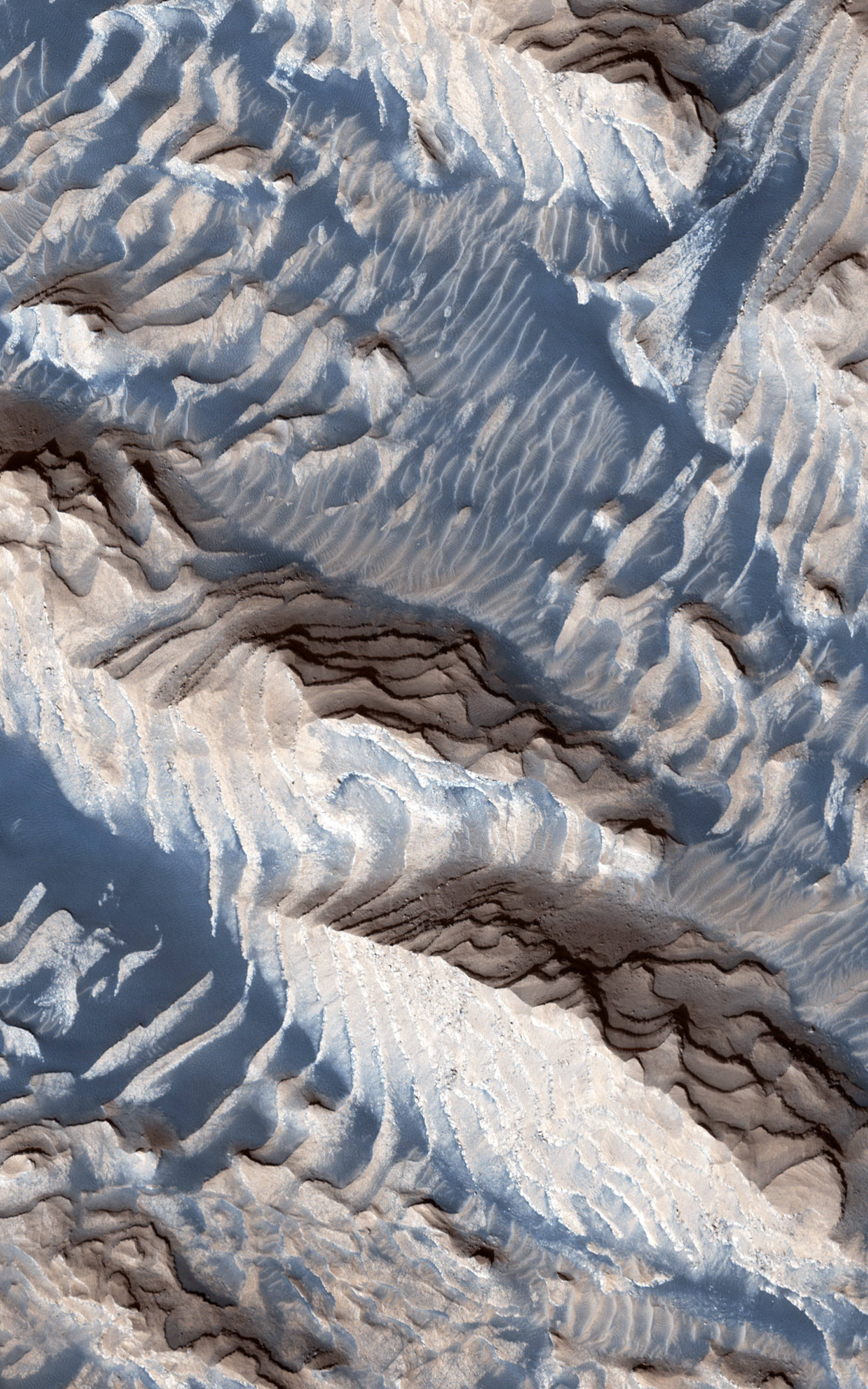 Montañas de Marte para iPhone de la NASA Fondos de pantalla