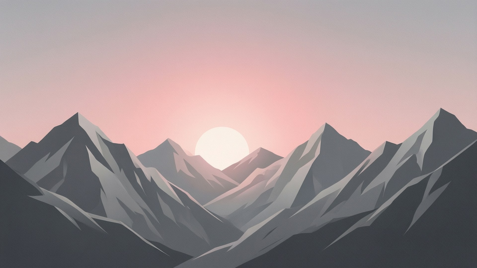 Montañas Grises al Amanecer Fondos de pantalla