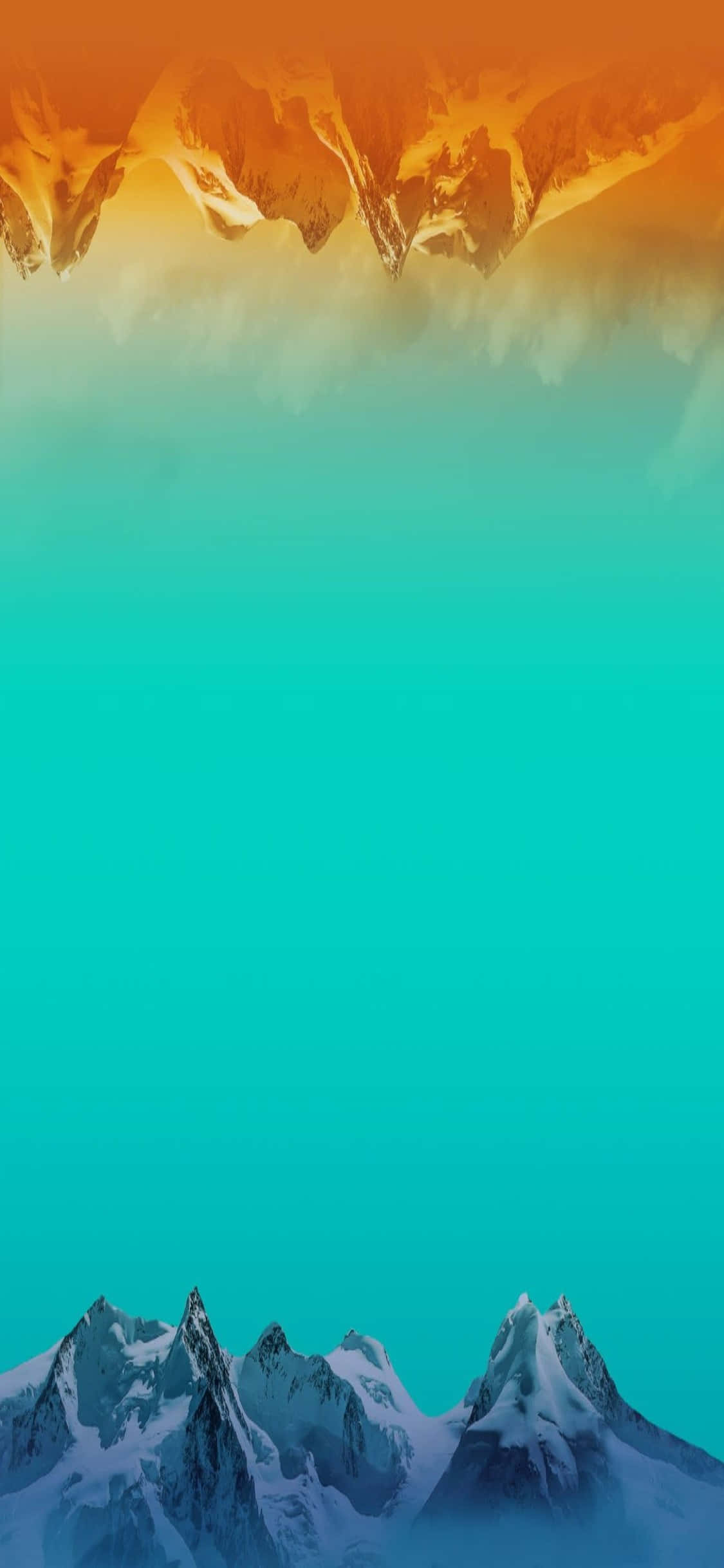 Montañas Nevadas Azules Fondo para iPhone XS Serie M Fondos de pantalla