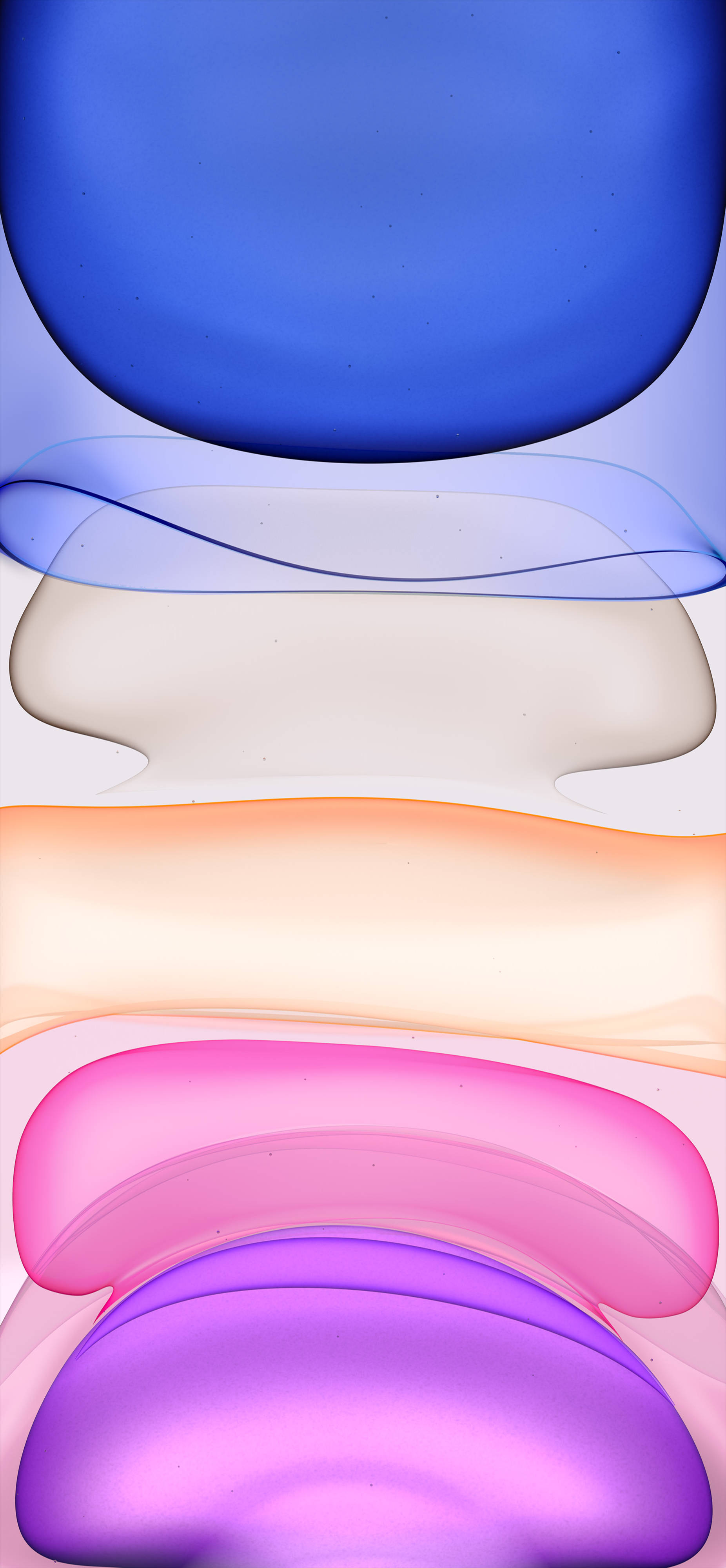 Montón abstracto de formas de colores brillantes para iPhone 11 Fondos de pantalla
