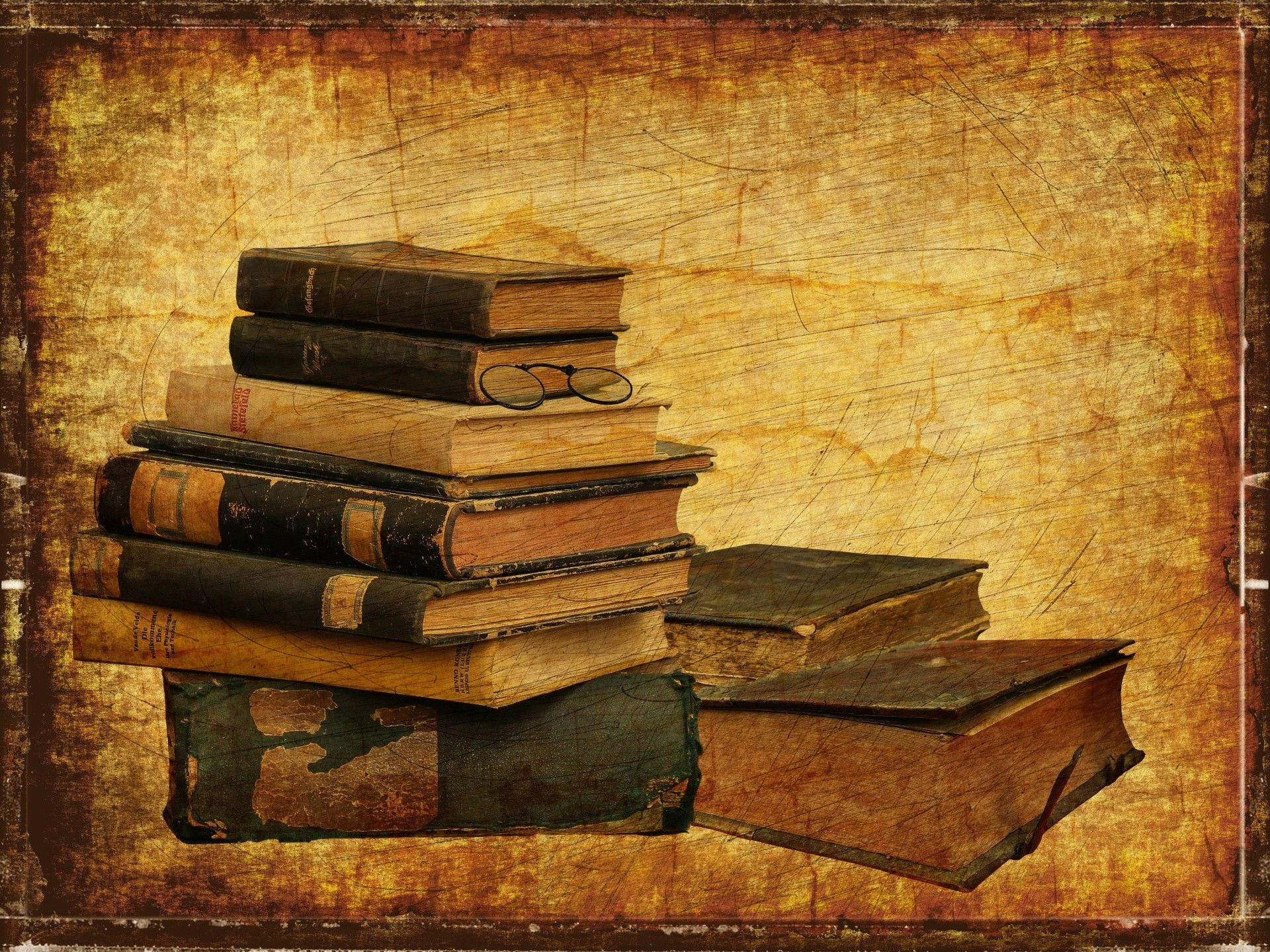 Montón de libros viejos estéticamente agradable Fondos de pantalla