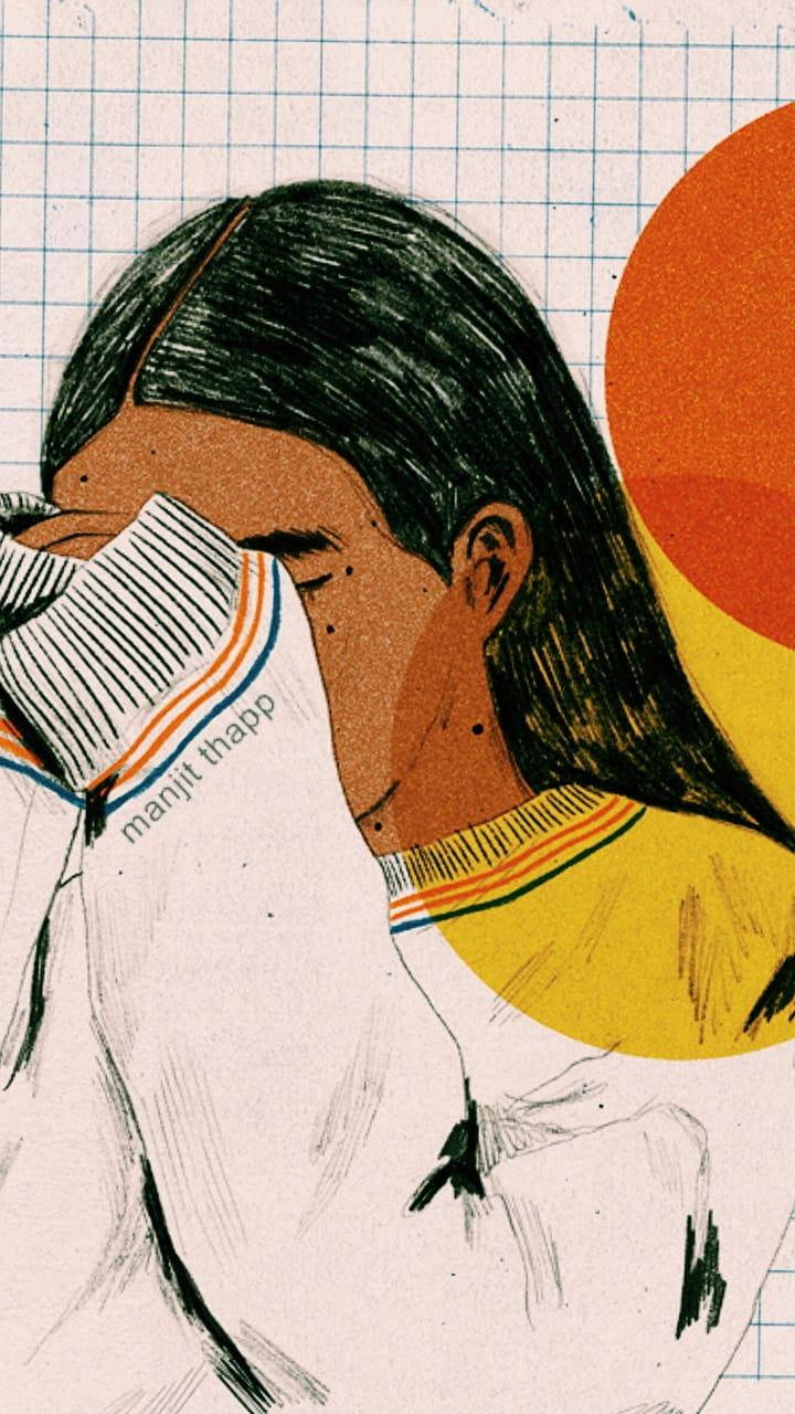 Morena abstracta estética de chica Fondos de pantalla
