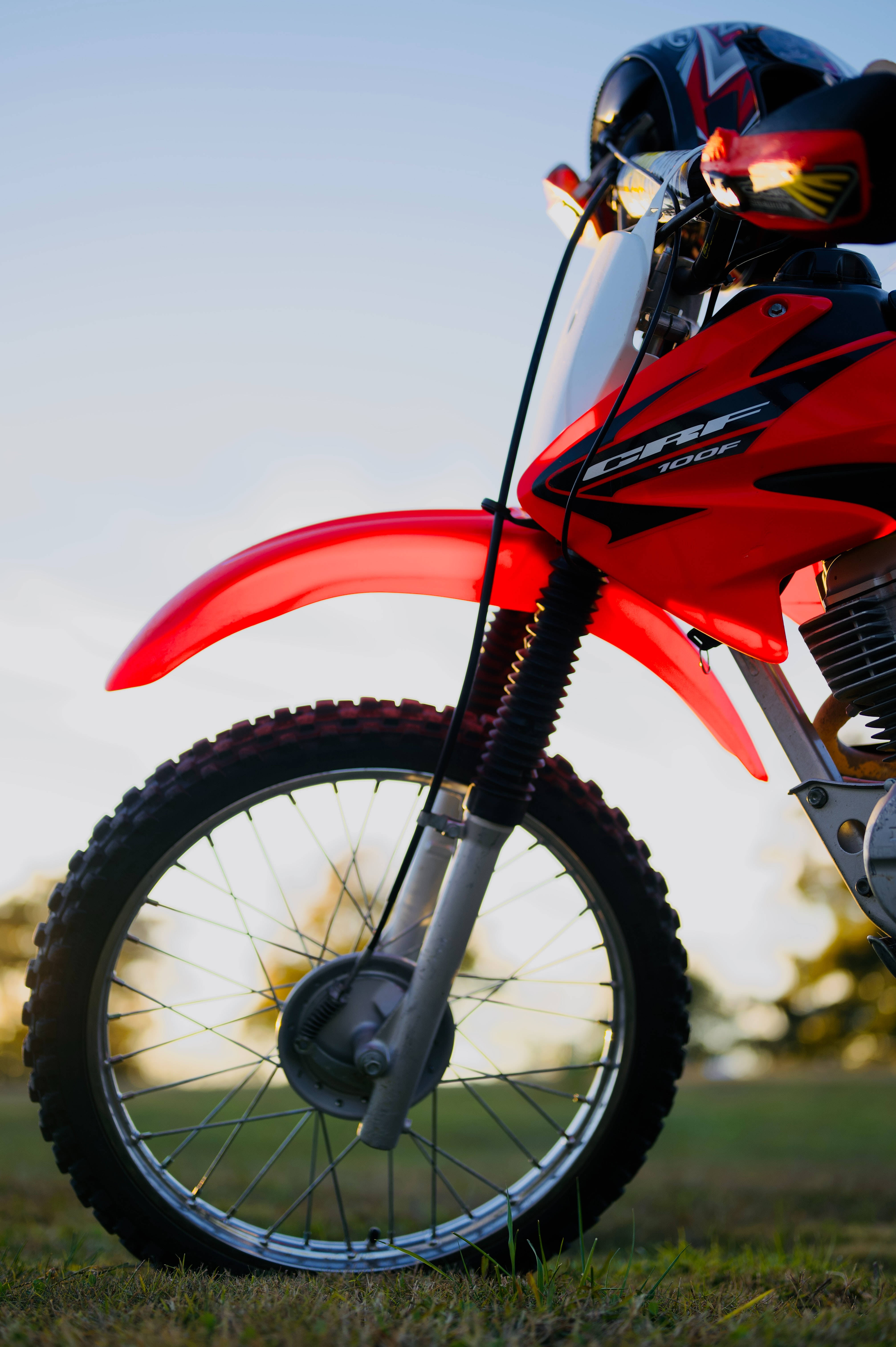Moto Roja Honda CRF100 Fondos de pantalla
