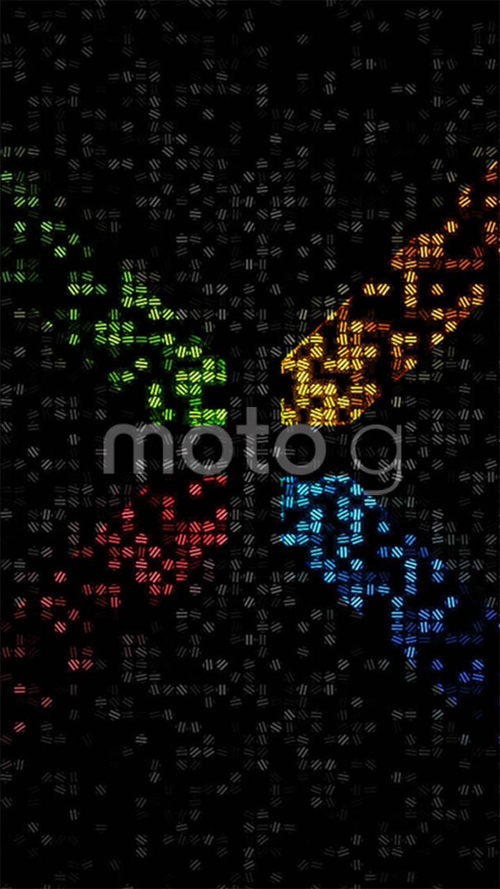Motorola Colorido en Negro Fondos de pantalla